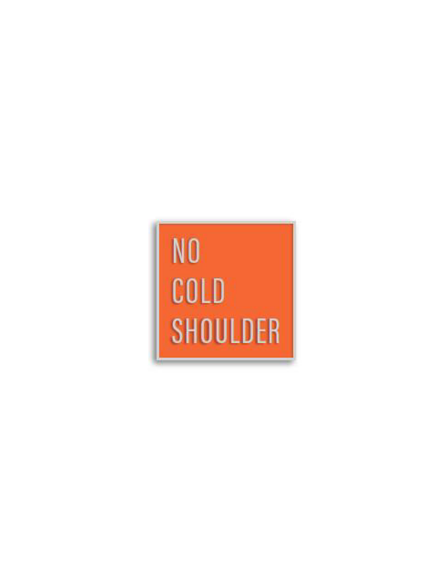No Cold Shoulder Atomic Square Pin