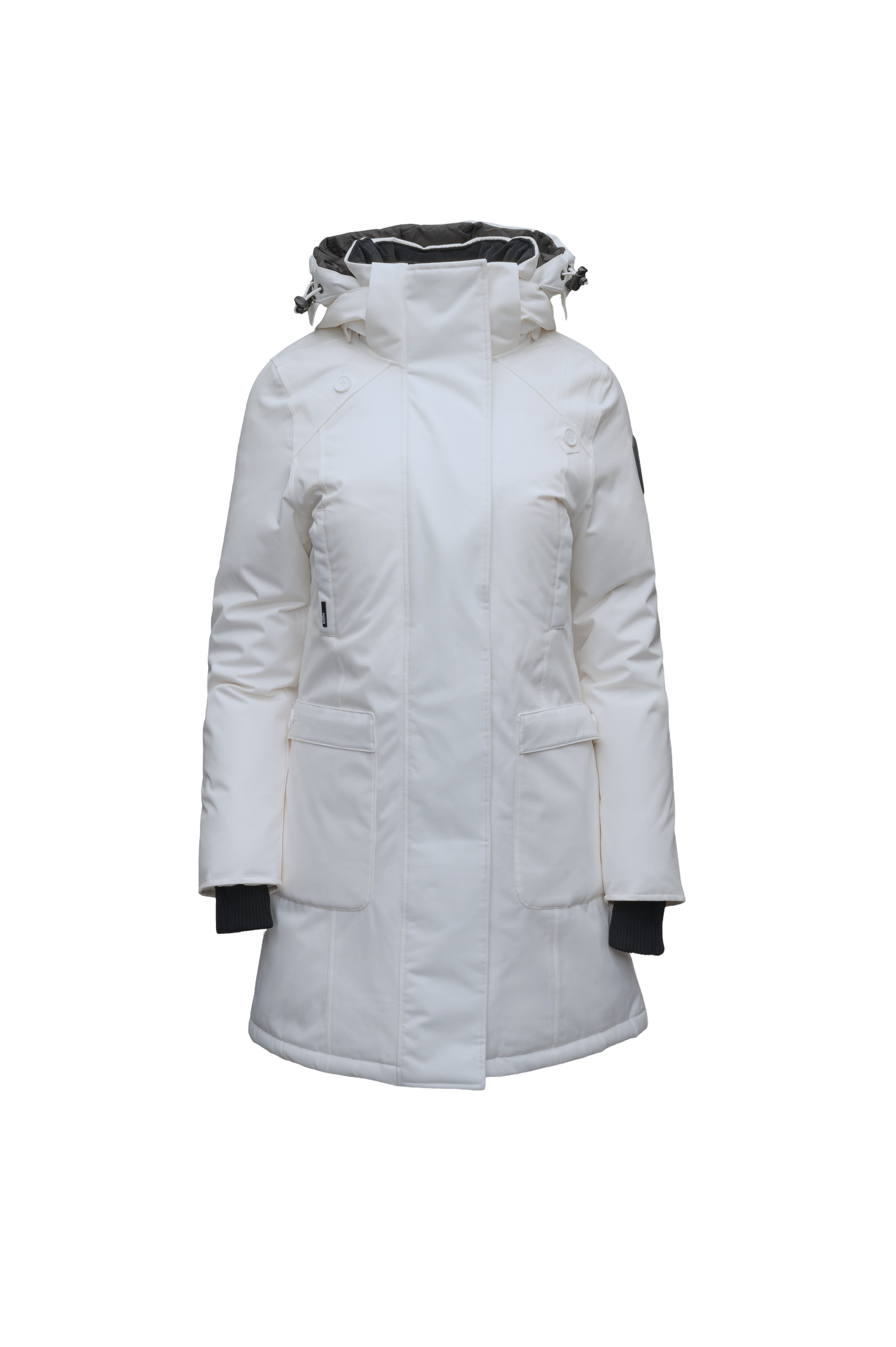 Merideth Furless Ladies Parka in Light Grey
