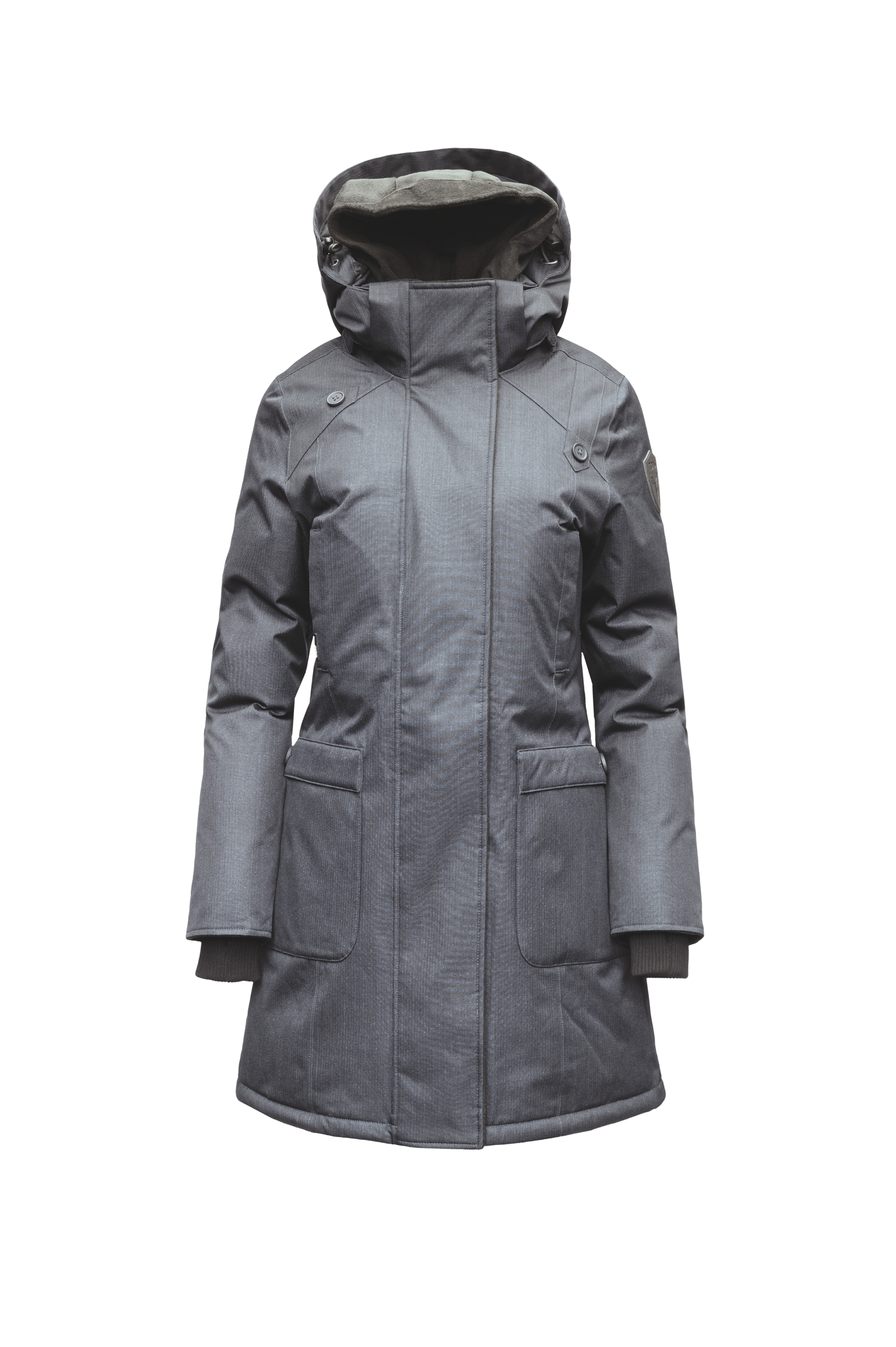 Merideth Furless Ladies Parka in Steel Grey