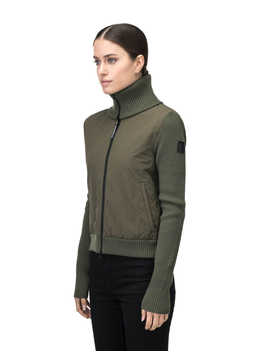 Ada Women s Quilted Full Zip Sweater Nobis Premium Outerwear Nobis US