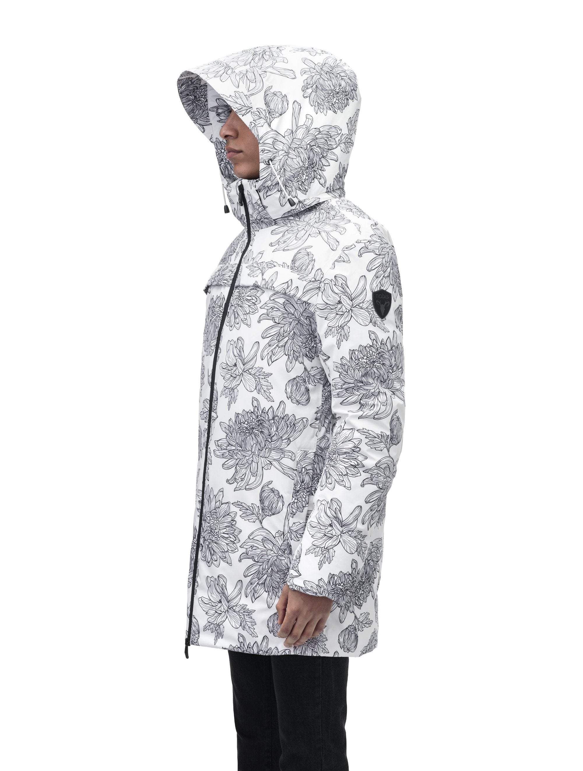 L'Appartement Back Print Big Parka  グレー Grey Barbed Wire Spiderweb Graphic Zip-Up Hoodie | Minga London