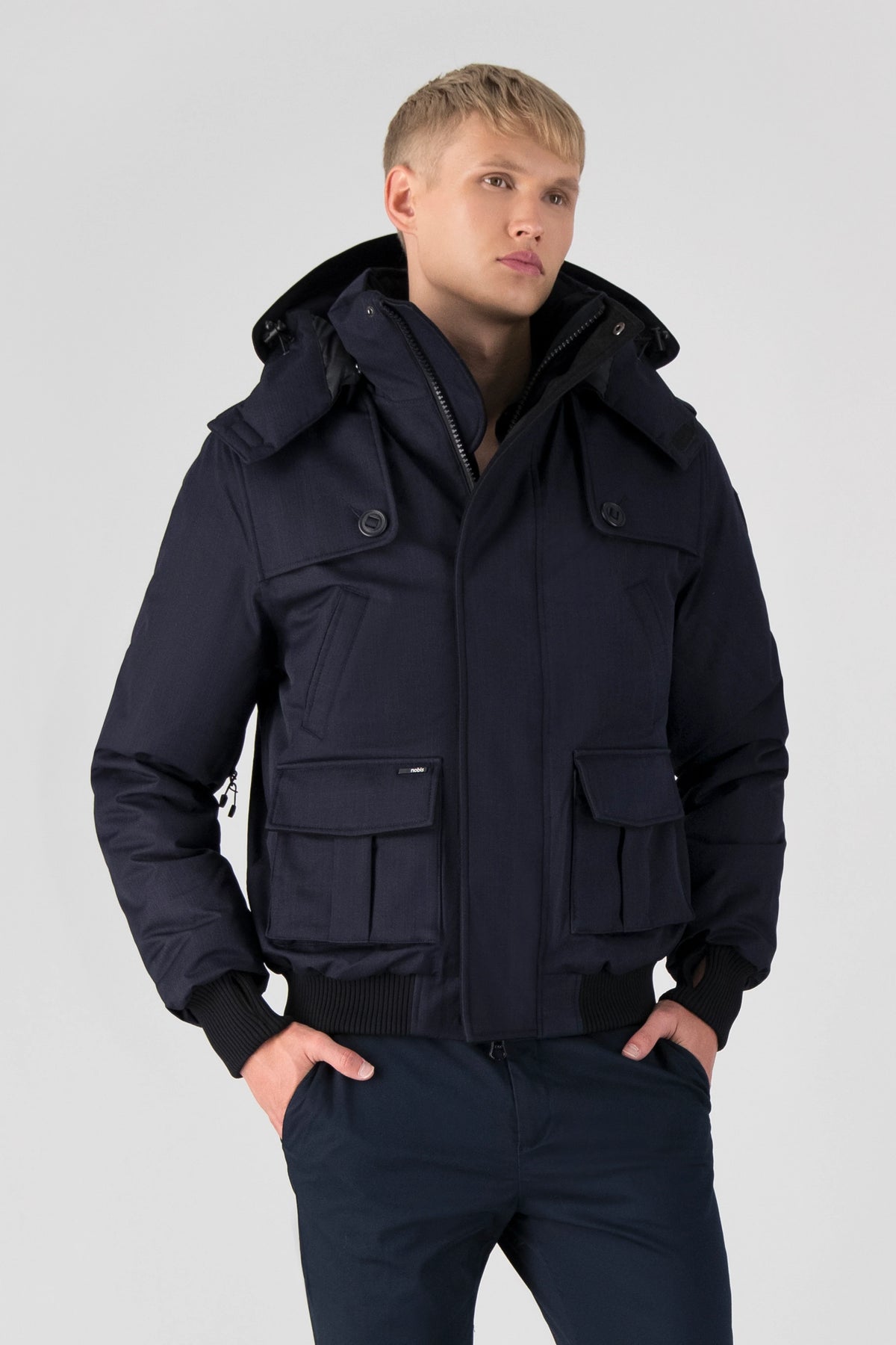 Cartel Men's Bomber Jacket - Navy