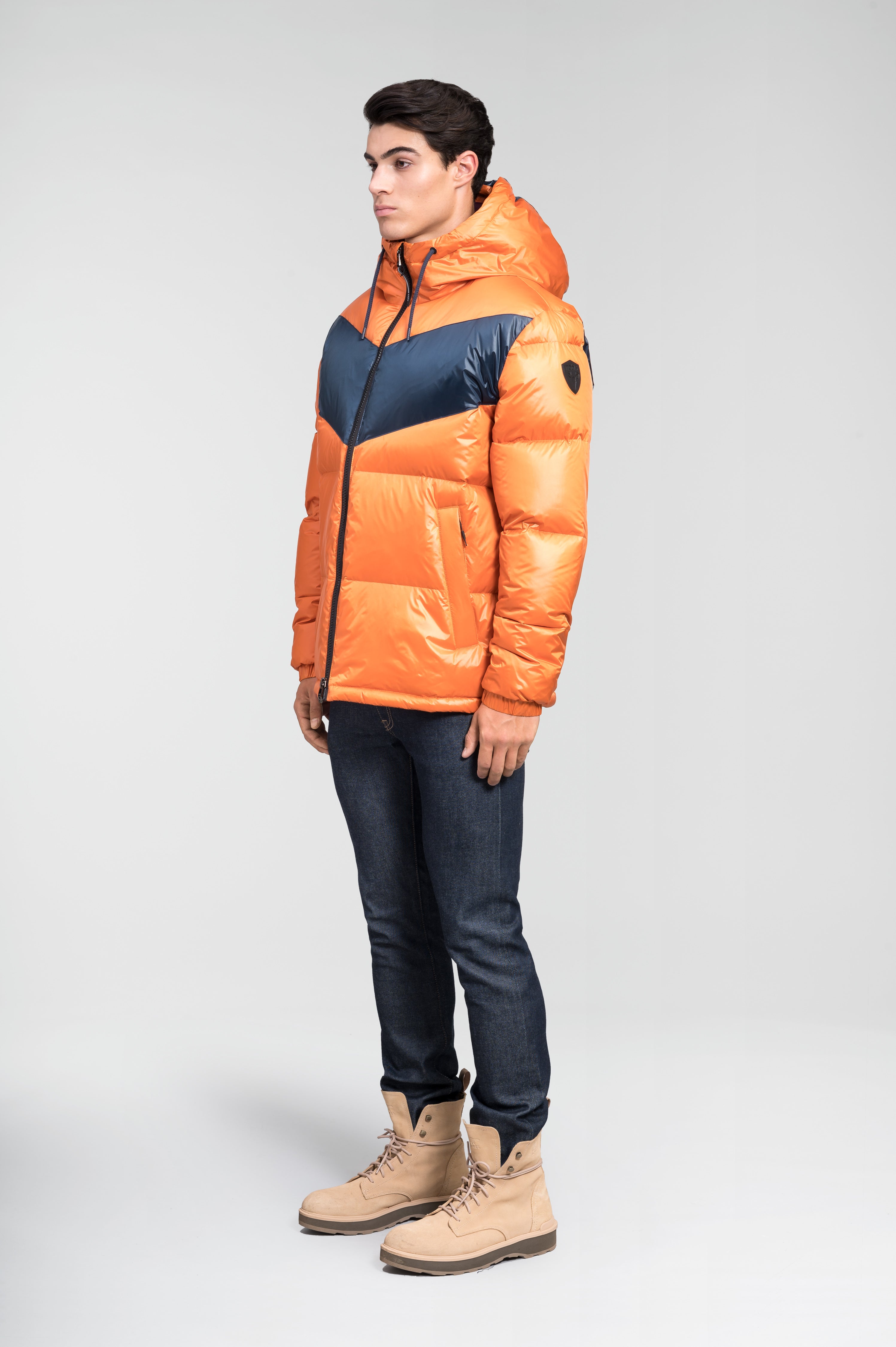 Dyna Men's Chevron Quilted Puffer Jacket – Nobis - US