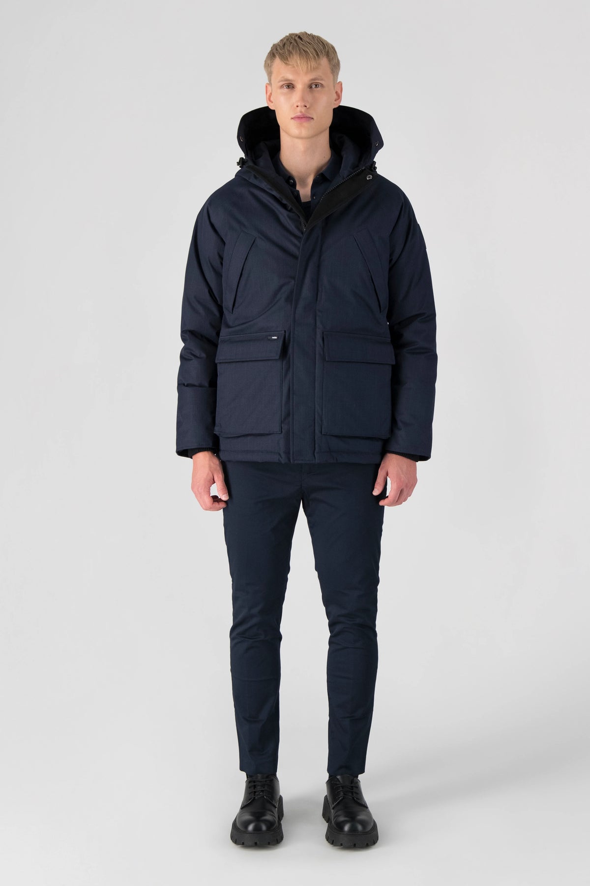Heritage Furless Men's Parka - Navy