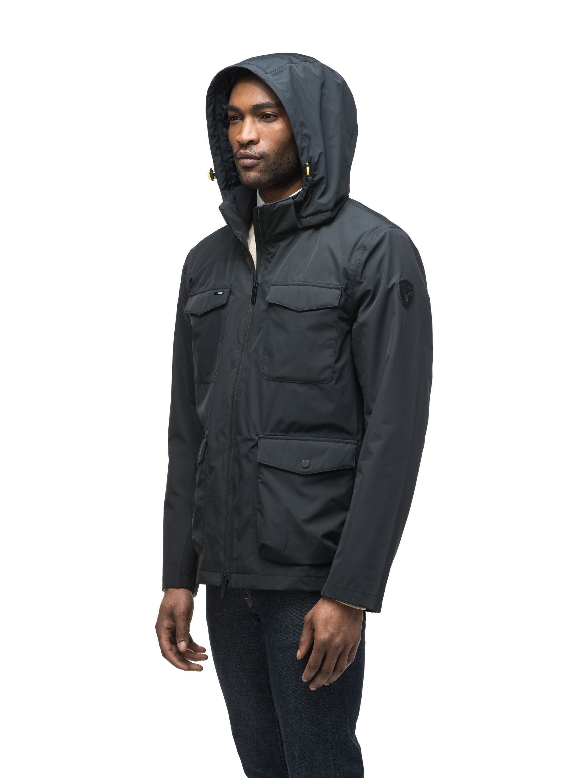 Men's waist length jacket in Black