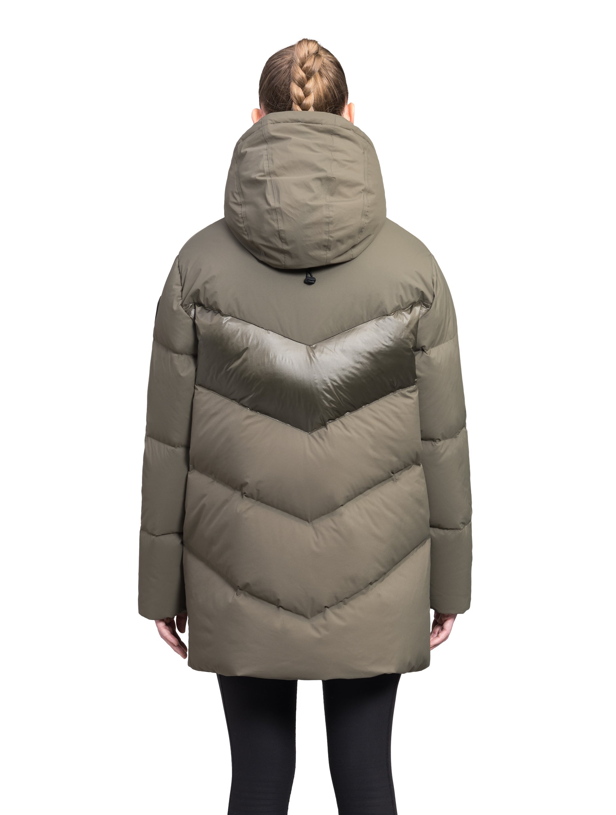 Isla Women's Chevron Quilted Puffer Jacket