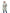 Women's classic trench coat that falls just above the knee in Light Grey