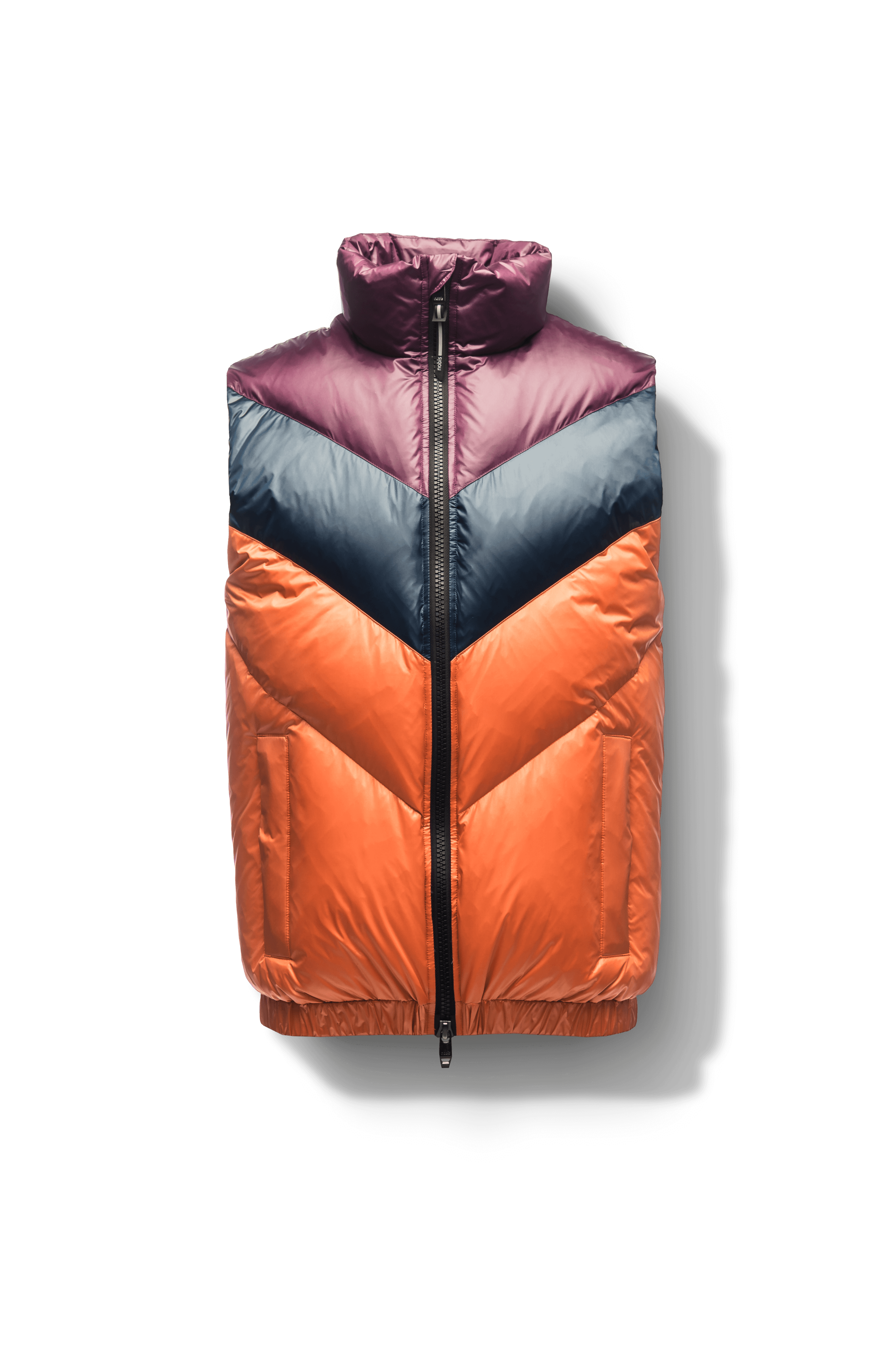 【BAON】[unisex] Nekiru High-Neck Padded Vest Only Faith Warm Men's Zipper Sleeveless Cotton Jacket