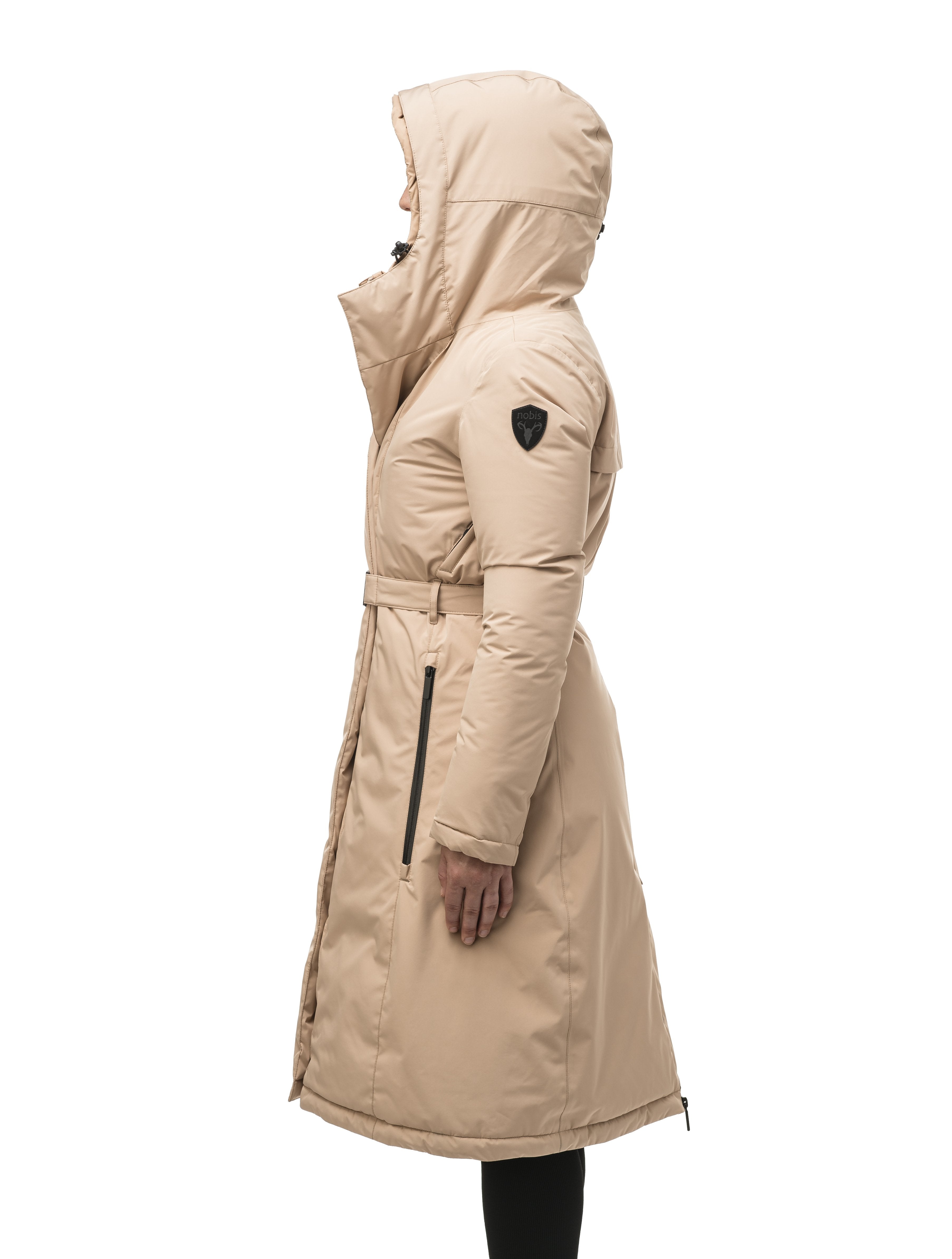 Calf length fashion womens winter coat