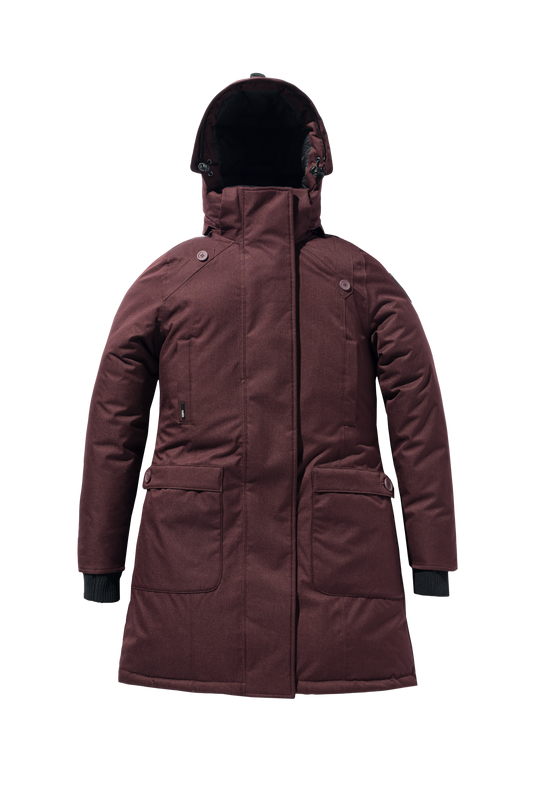 Merideth Furless Ladies Parka in Merlot + Merlot
