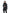 Mora Ladies Mid Layer Rib Neck Jacket in thigh length, Primaloft insulation, ribbing at collar and cuffs, and two-way front zipper, in Black