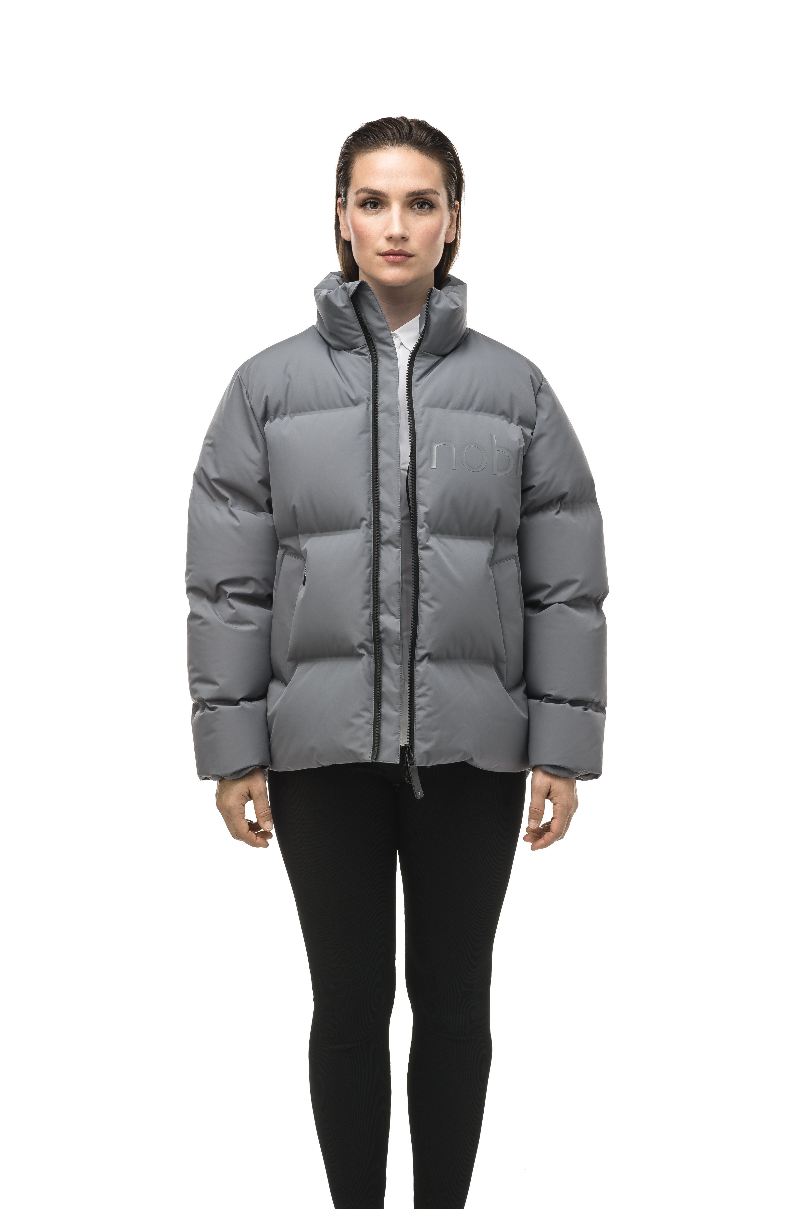 Oversized puffer jacket with taping best sale