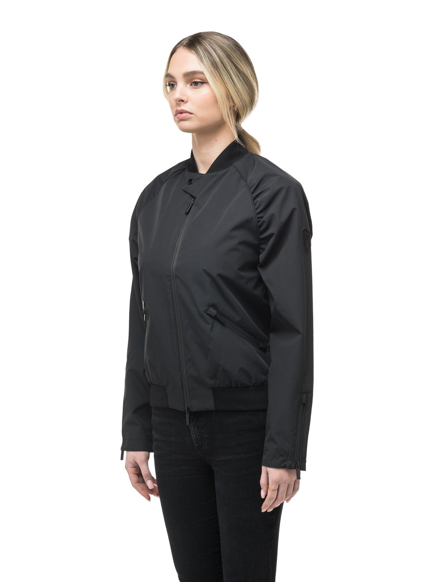 Women's classic bomber jacket called Phoebe in Black