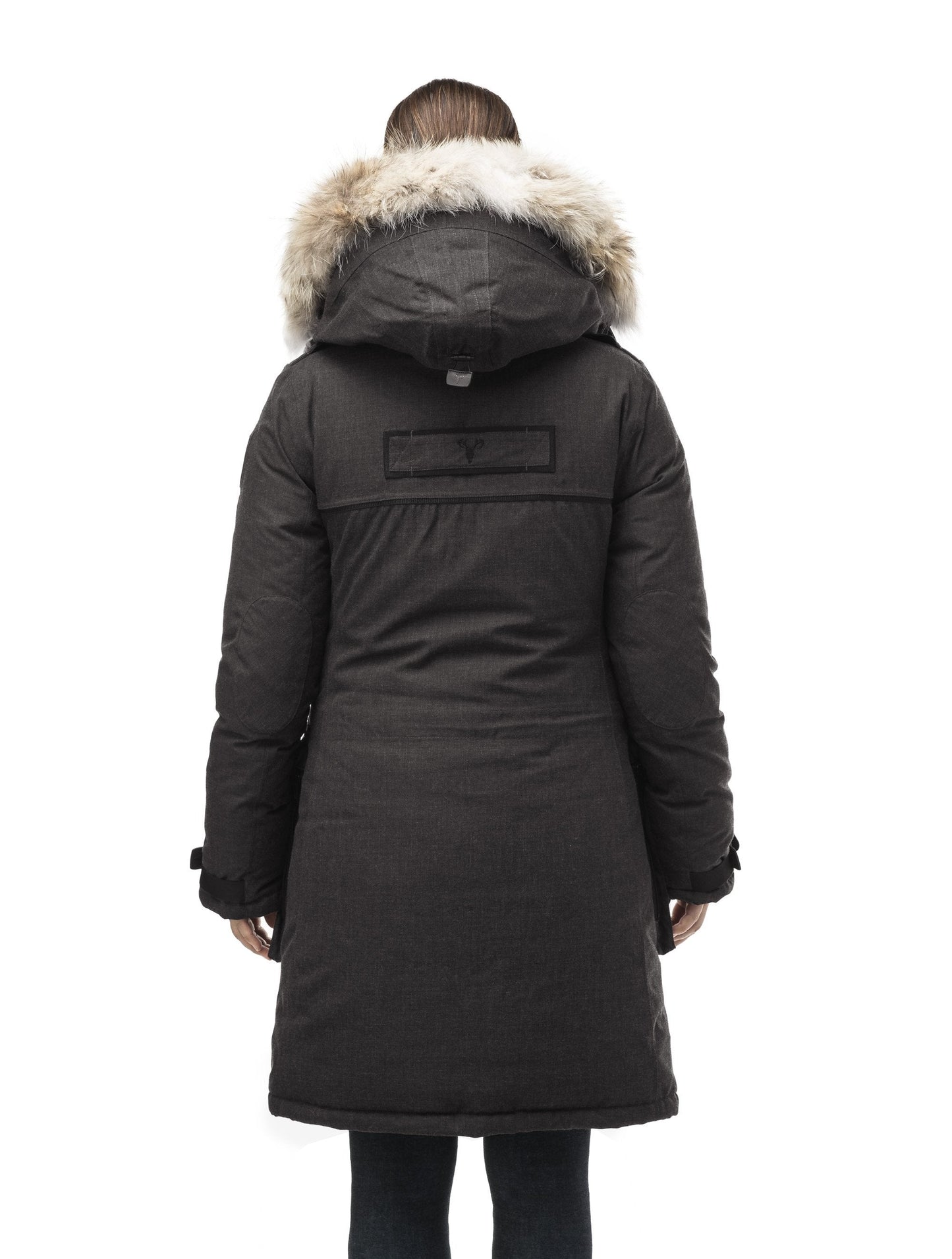 Women's extreme parka with our highest down filling and a removable down filled hood in H. Black