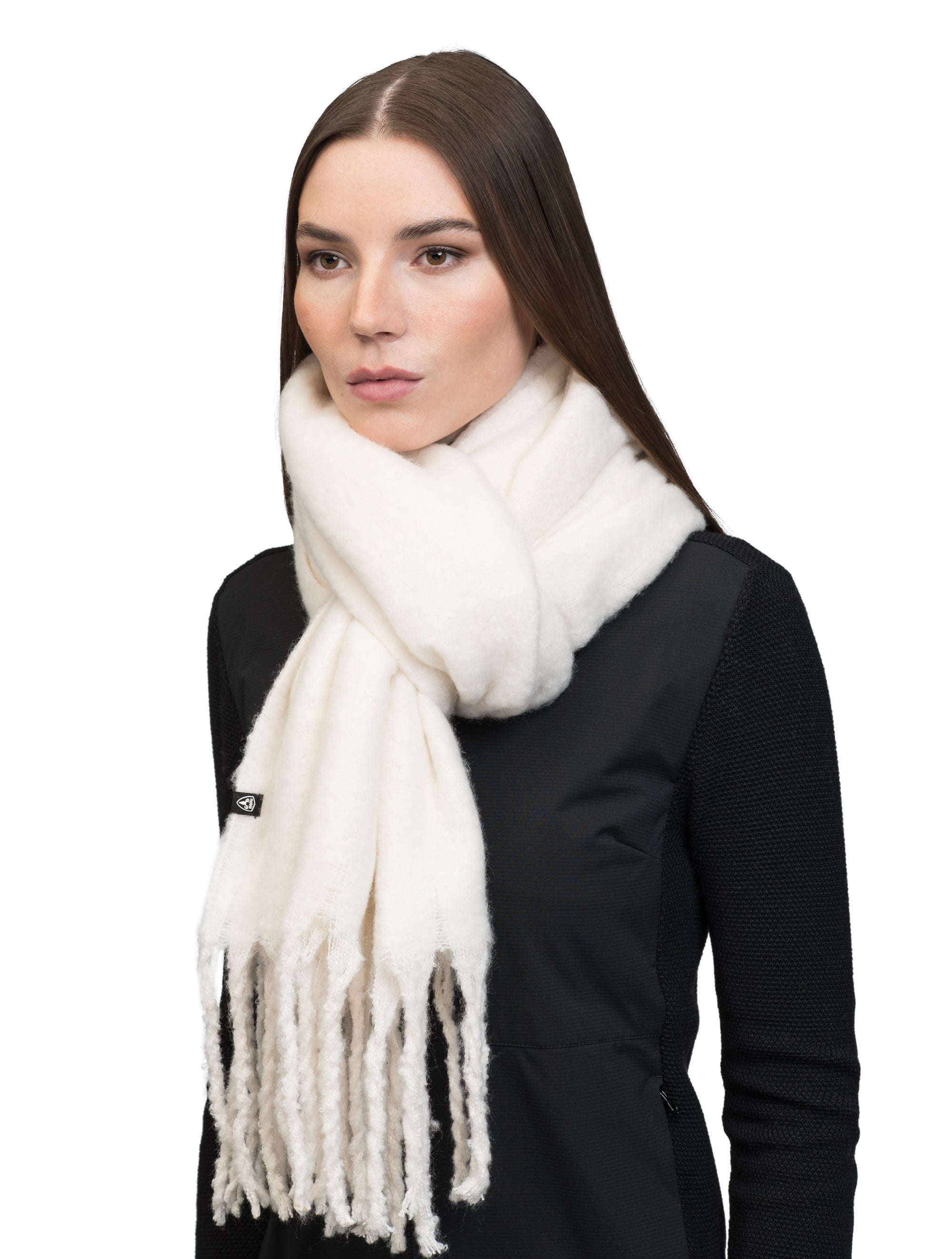 小物 draw drawers Wool Scarf white Ryder Unisex Woven Scarf – Nobis - US