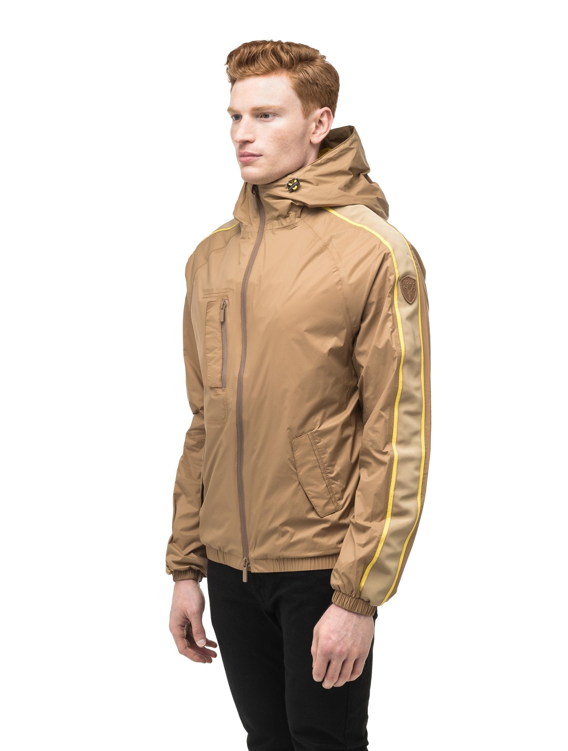 Men's waist length windbreaker with hood in Cork