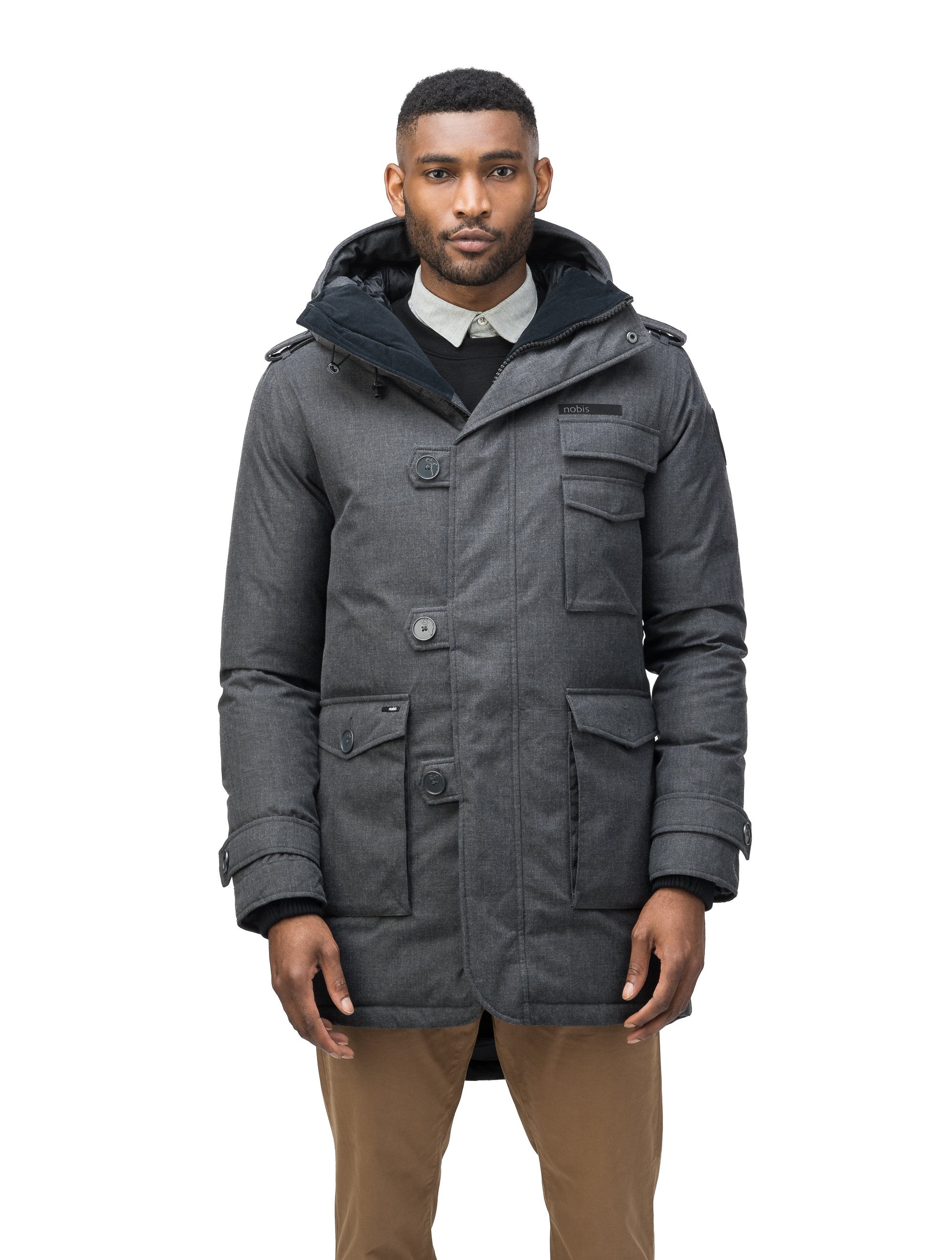 Grey winter jacket shops