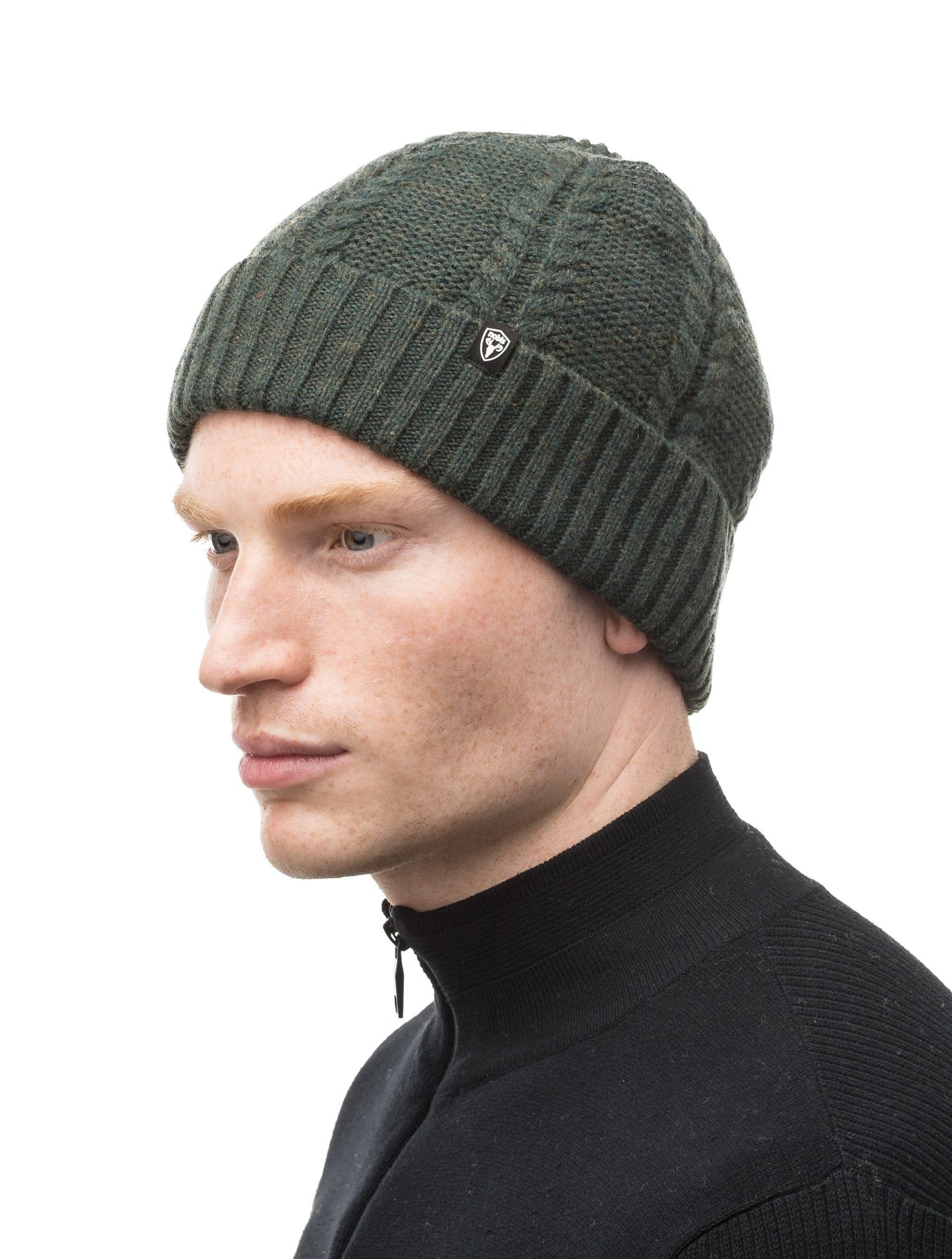 Wool ball cap in Fatigue