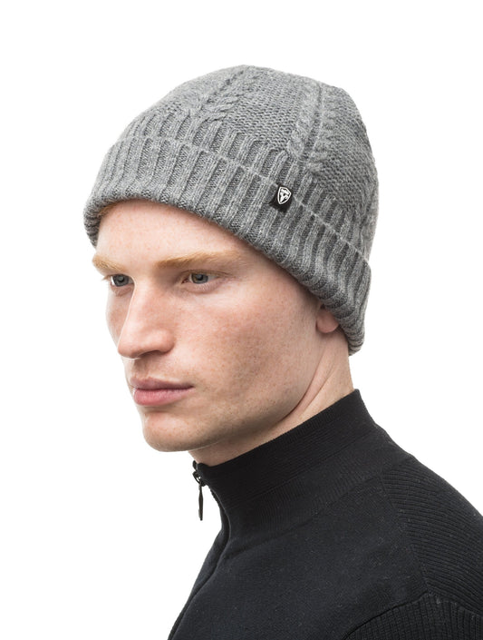 Wool ball cap in Heather Grey