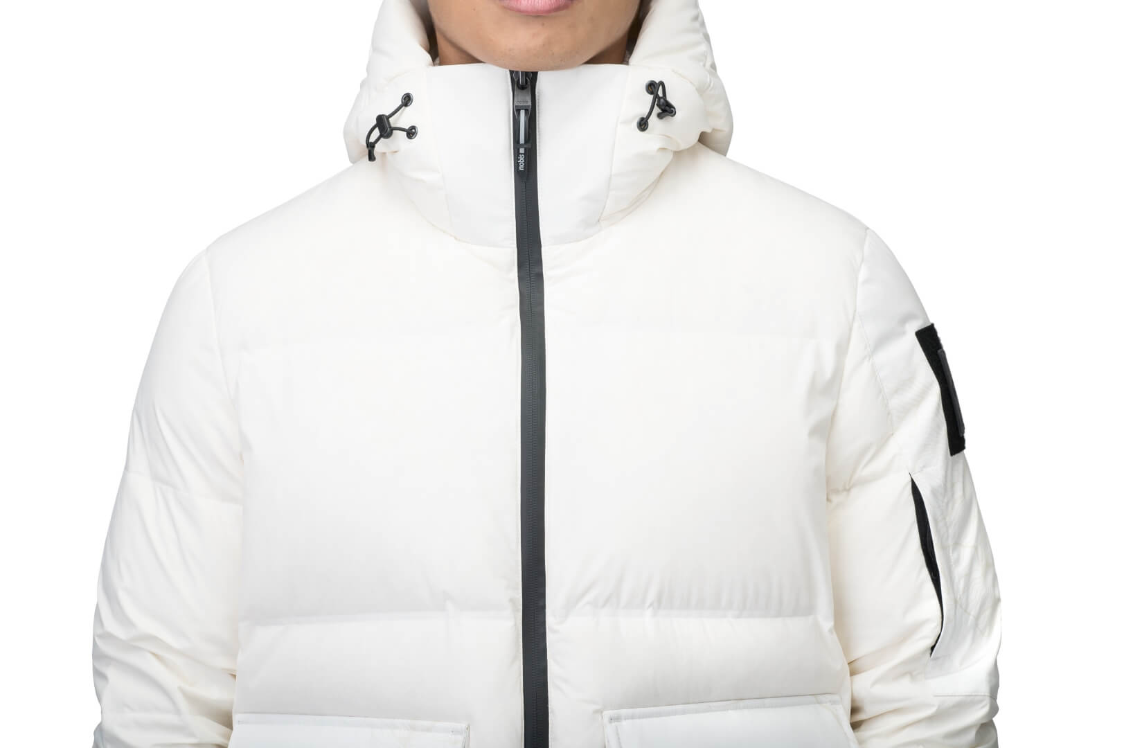 Supra Men's Performance Puffer in hip length, Technical Taffeta and 3-Ply Micro Denier fabrication, Premium Canadian White Duck Down insulation, non-removable down filled hood, centre front two-way zipper, flap pockets at waist, and zipper pocket at left bicep, in Wheat Desert