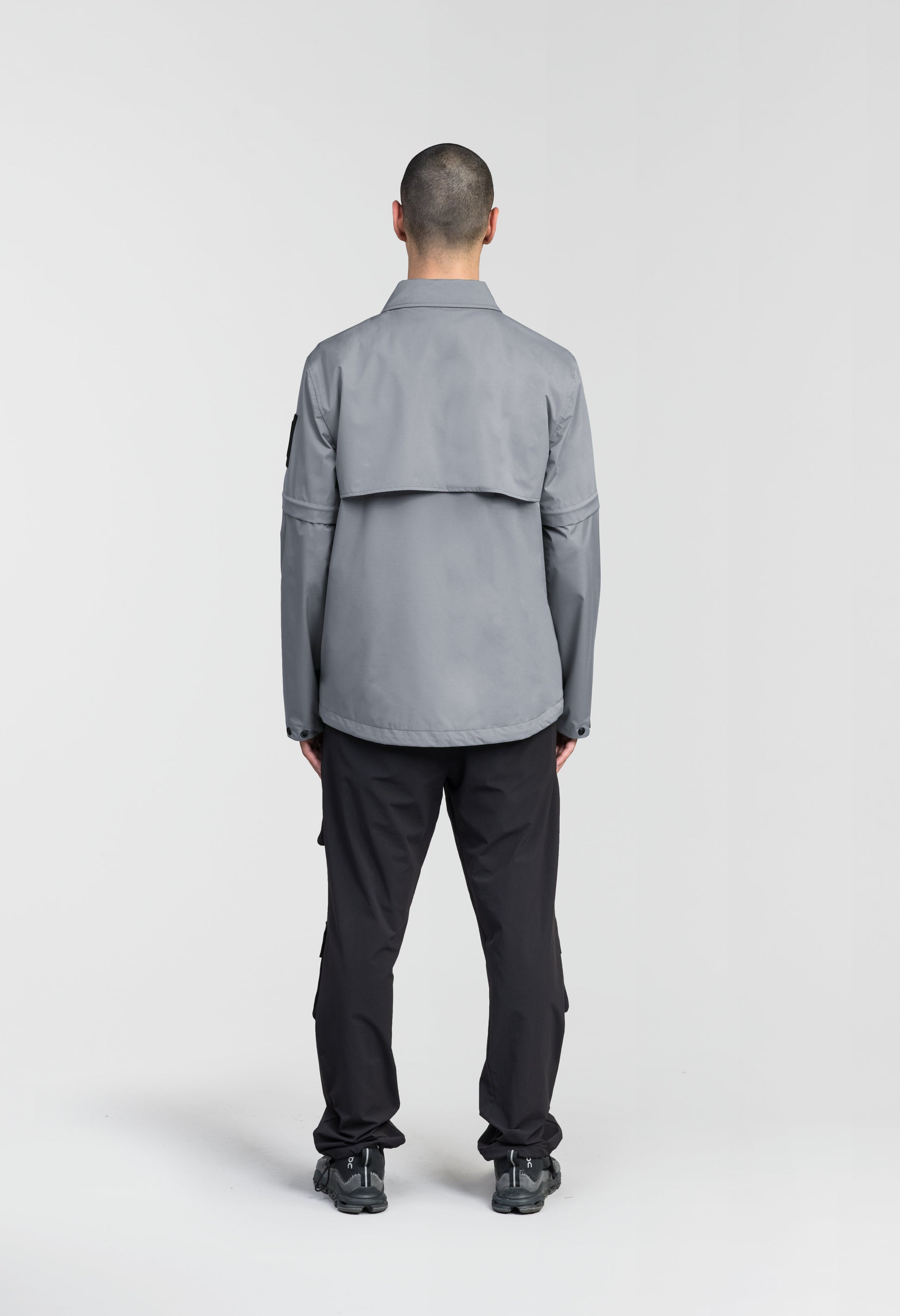 zipper dress shirt Thurlow Men's Performance Zip Off Sleeve Rain Shirt – Nobis