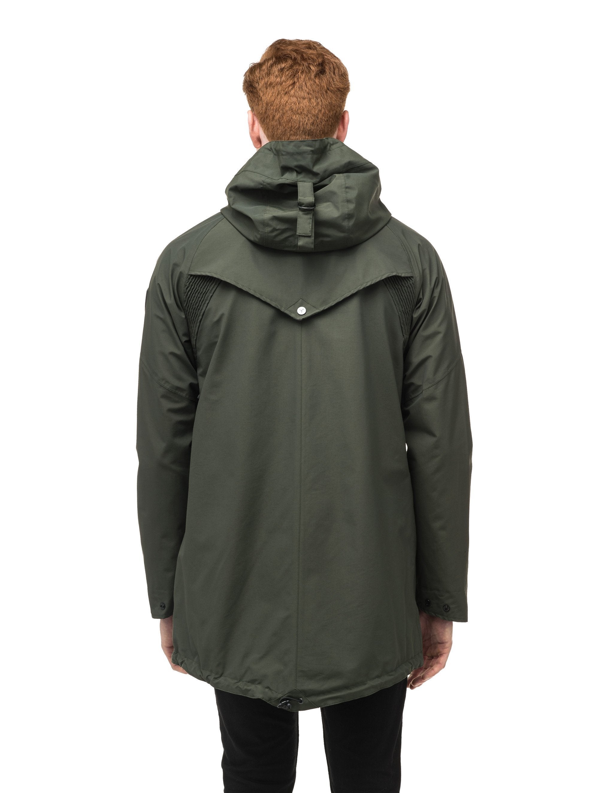 Dark shops raincoat