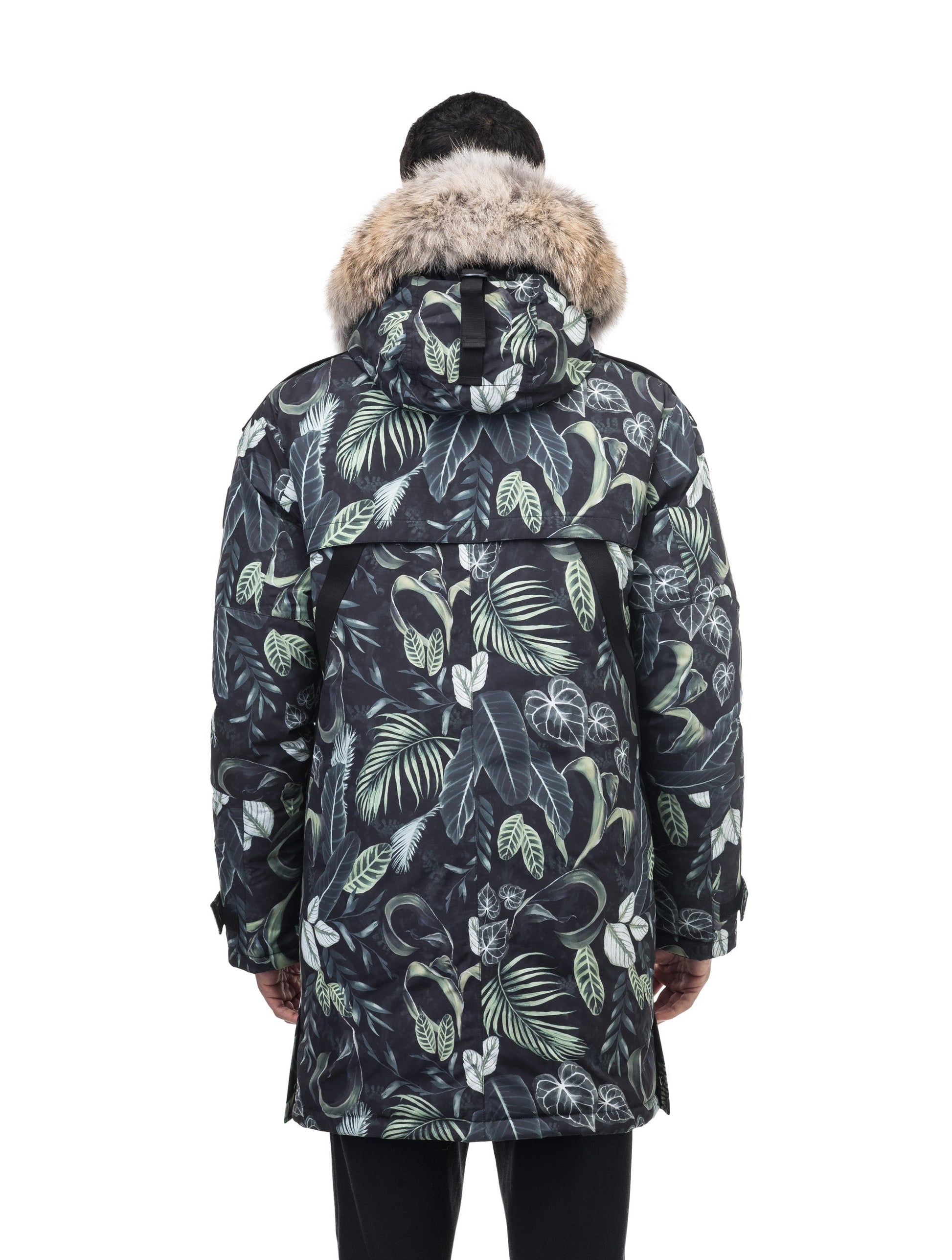 Men's Best Selling Parka the Yatesy is a down filled jacket with a zipper closure and magnetic placket in Foliage