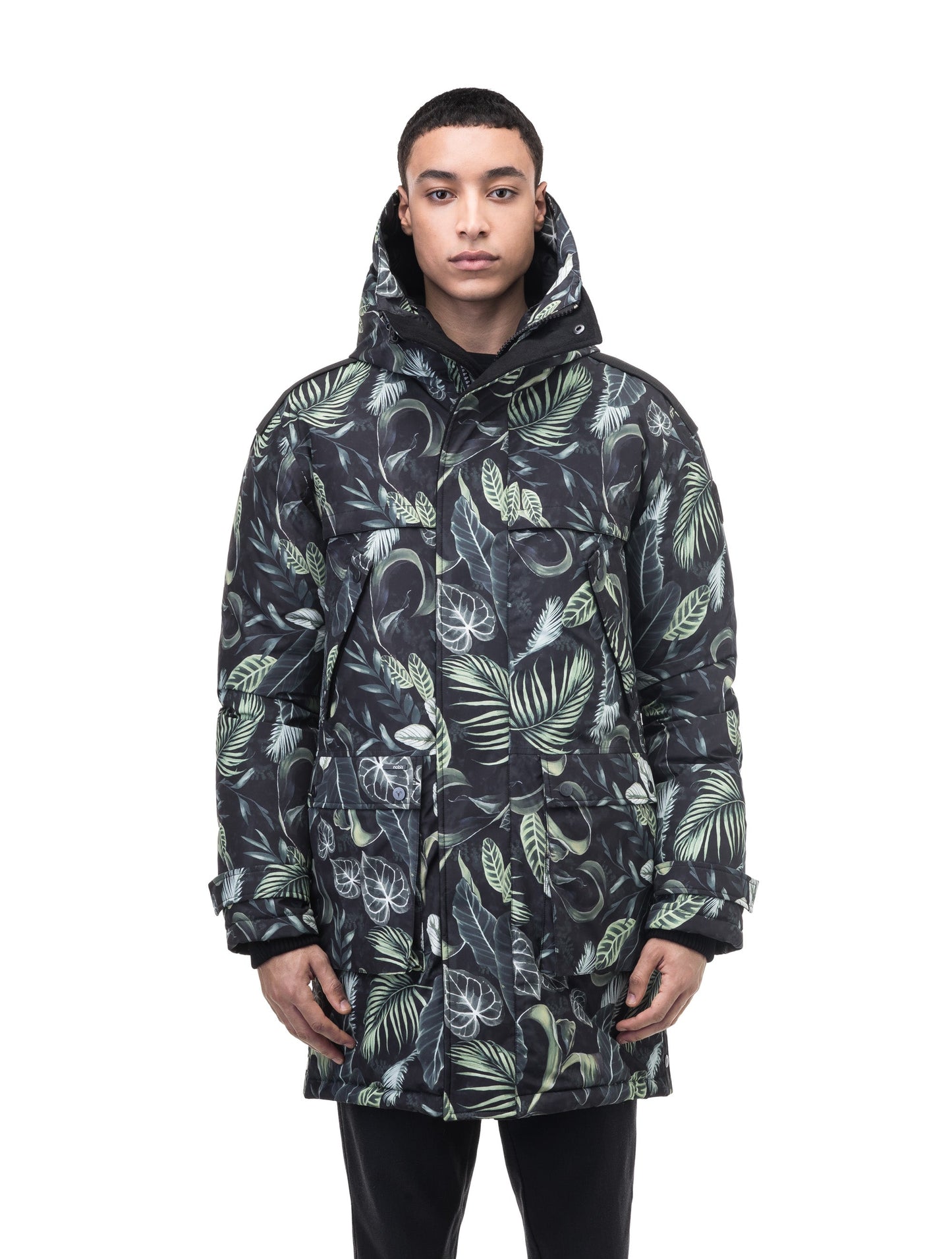 Men's Best Selling Parka the Yatesy is a down filled jacket with a zipper closure and magnetic placket in Foliage