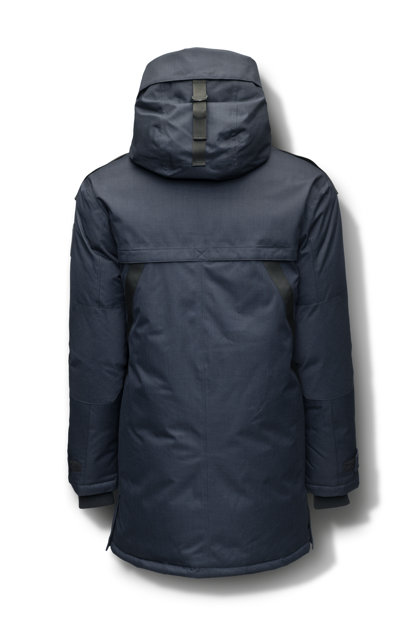 Men's Best Selling Parka the Yatesy is a down filled jacket with a zipper closure and magnetic placket in Navy