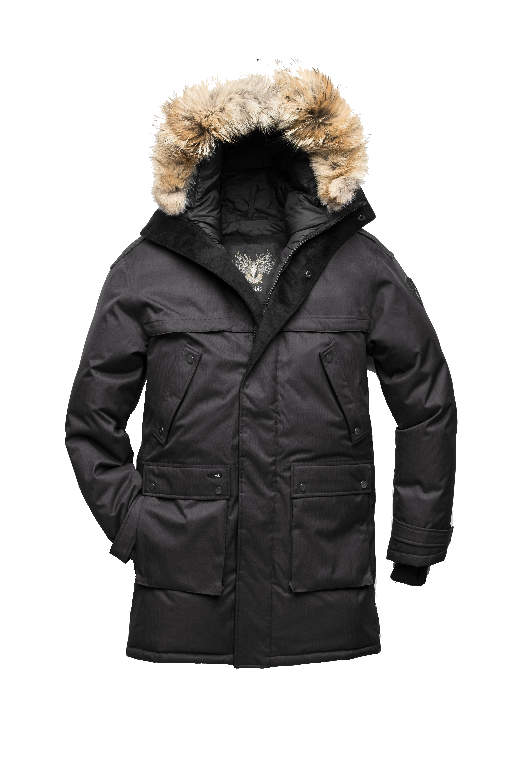 Yatesy Men's Long Parka