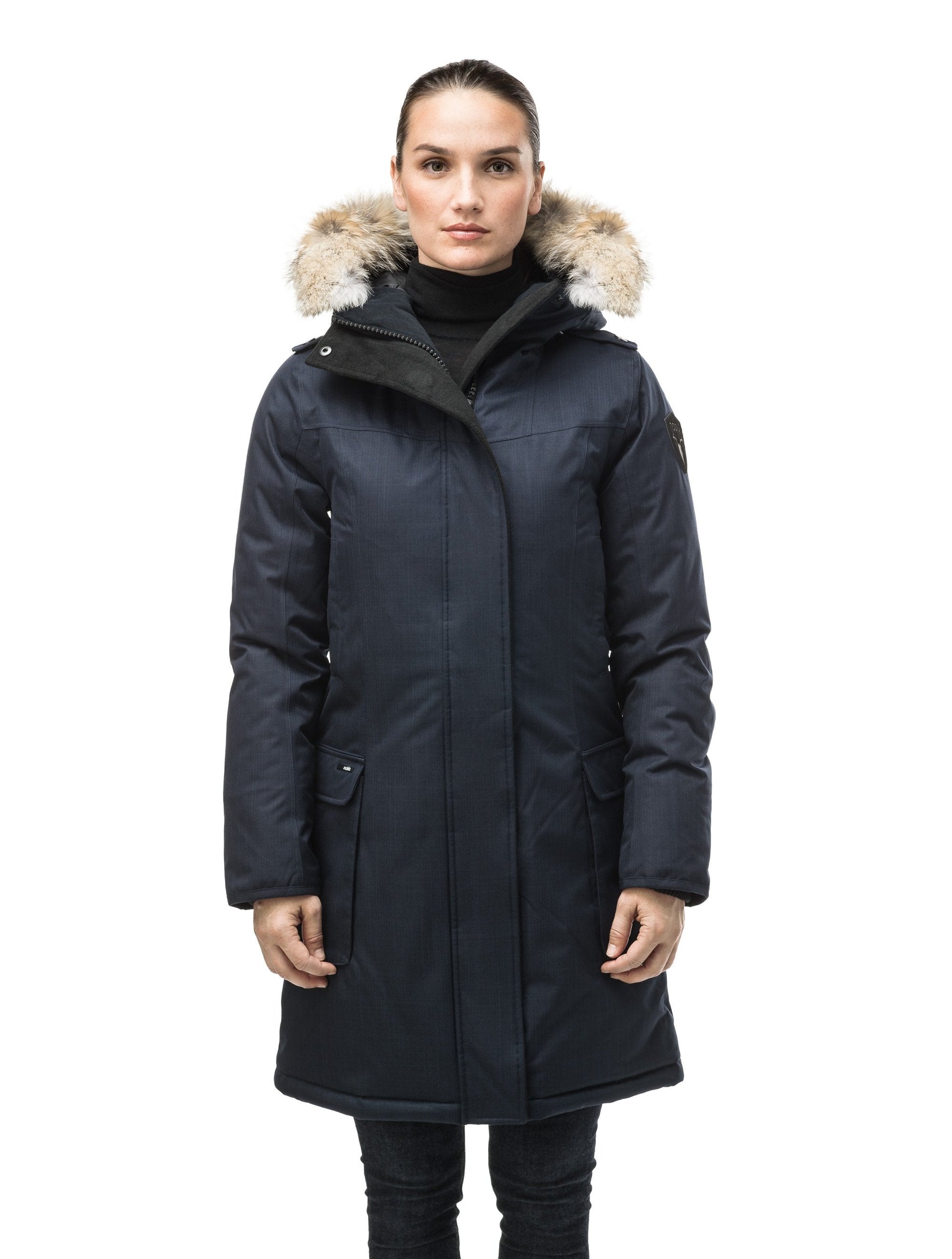 Women's Black Quilted Puffer Jacket for Winter In Canada
