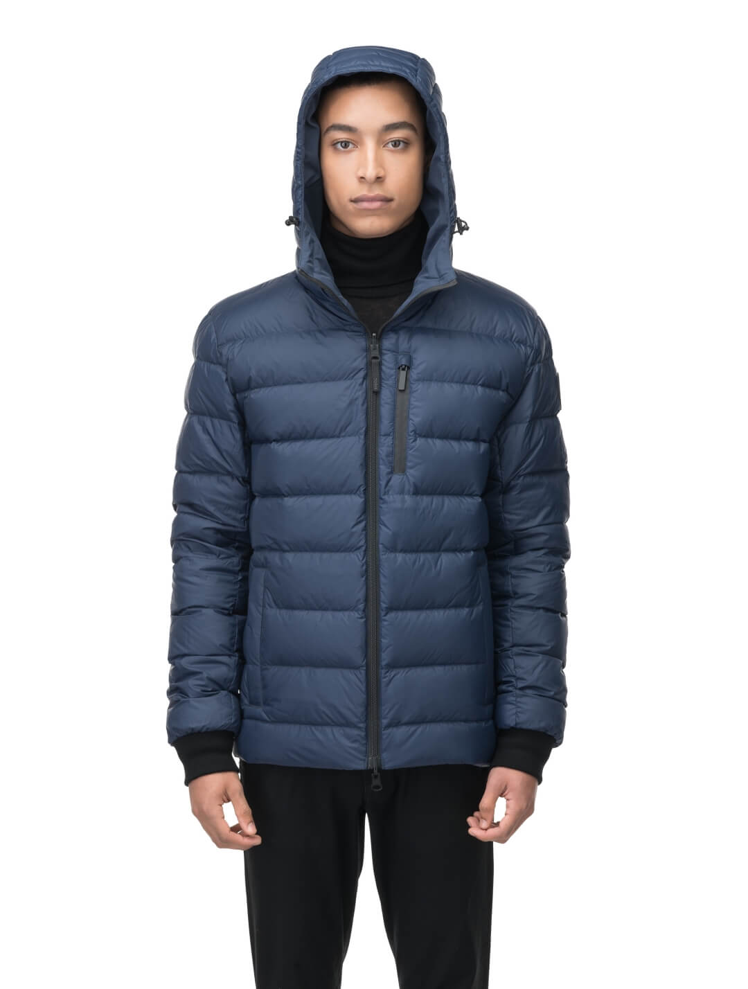 Mens puffer store jacket no sleeves