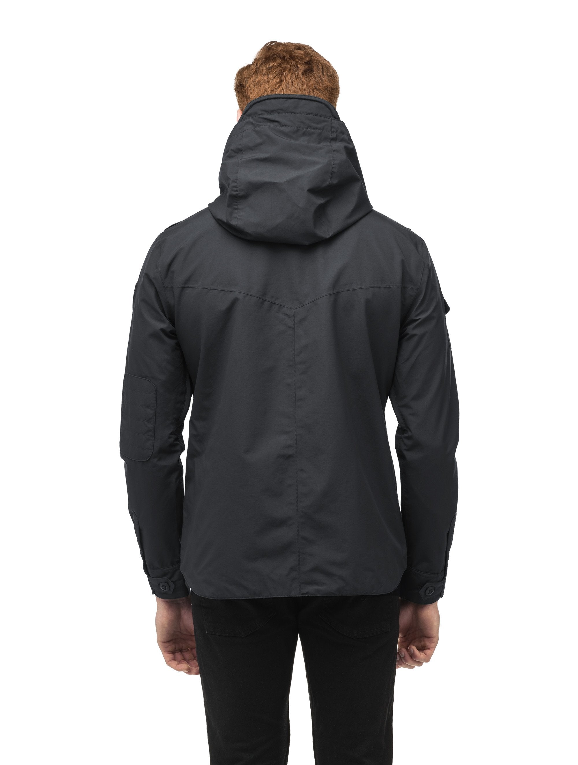 Hooded discount shirt jacket