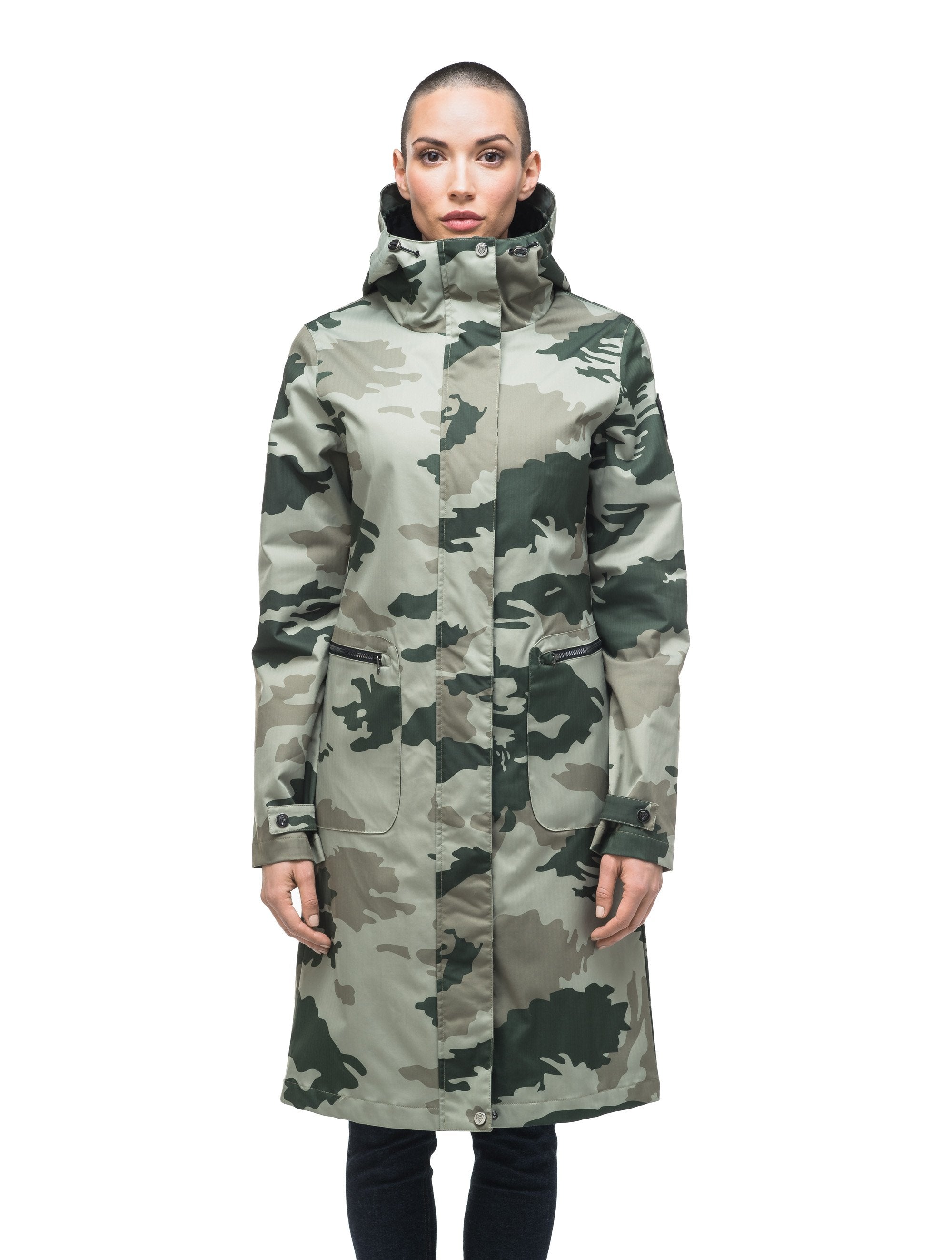 Camo store raincoat womens