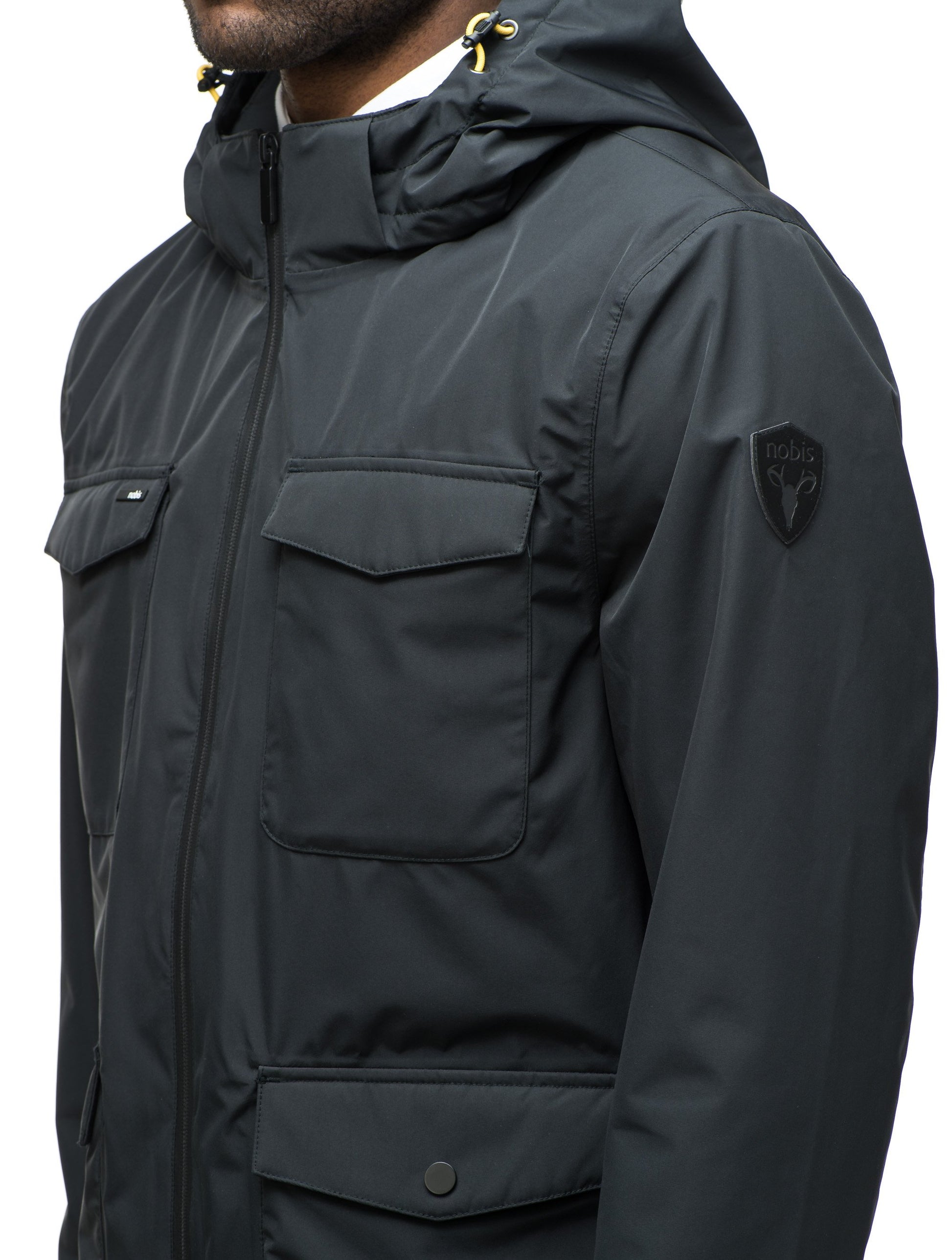 Men's waist length jacket in Black