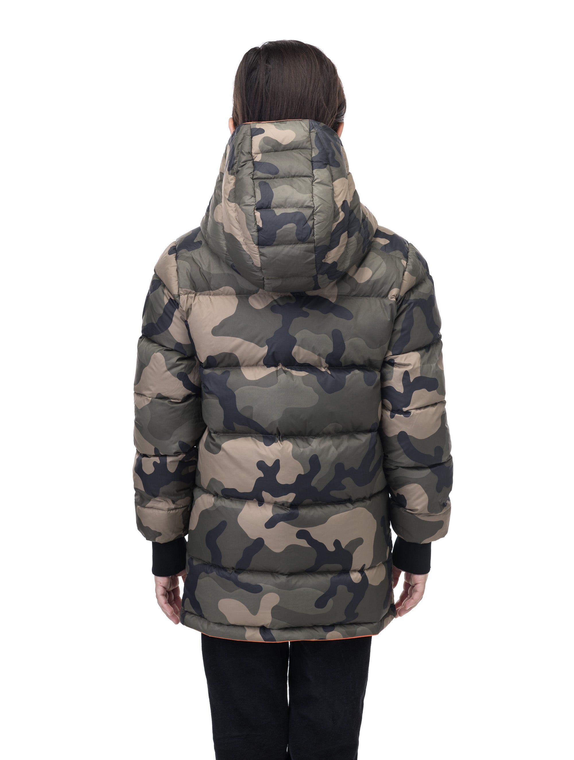 Reversible hooded camo sales puffer jacket