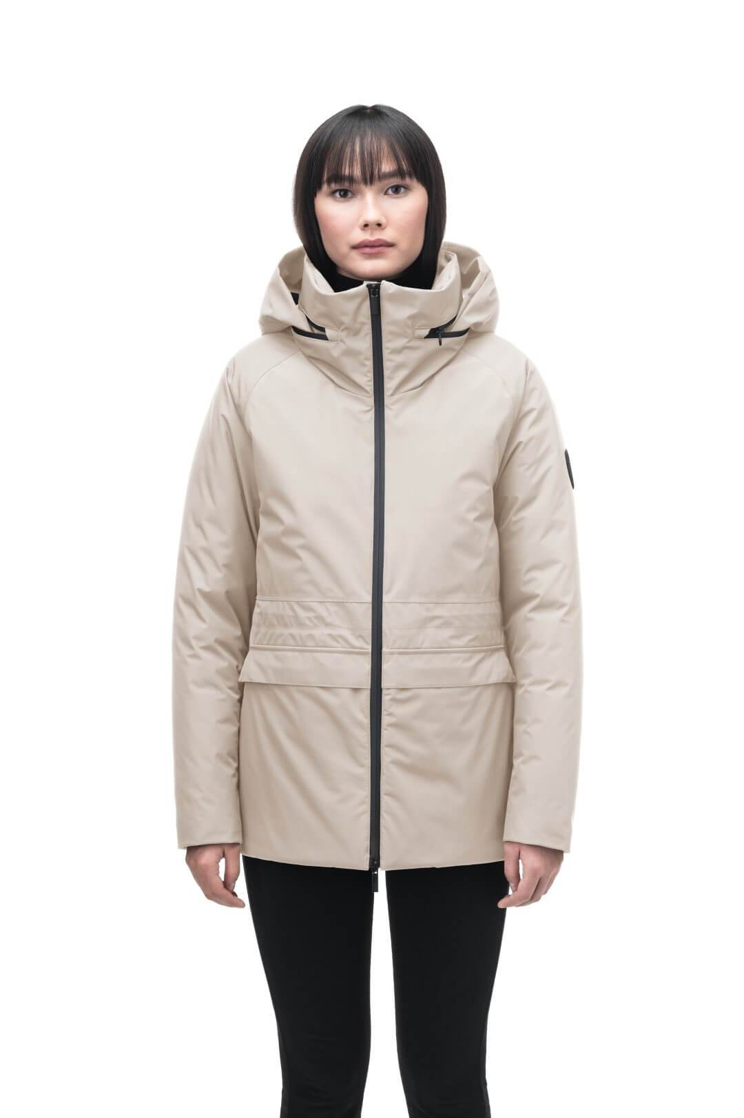 Ladies hooded hot sale parka