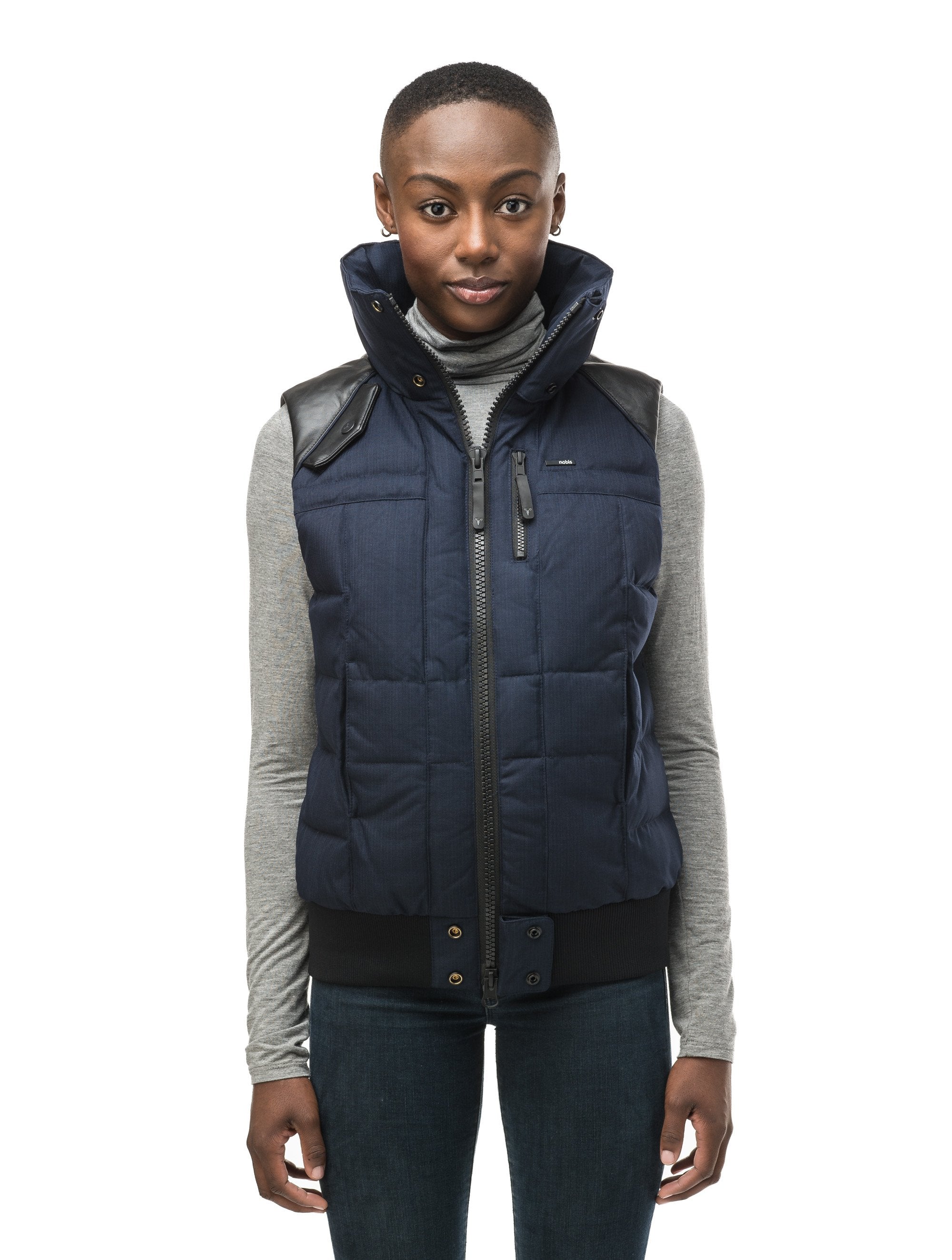 Gray puffer vest outlet womens