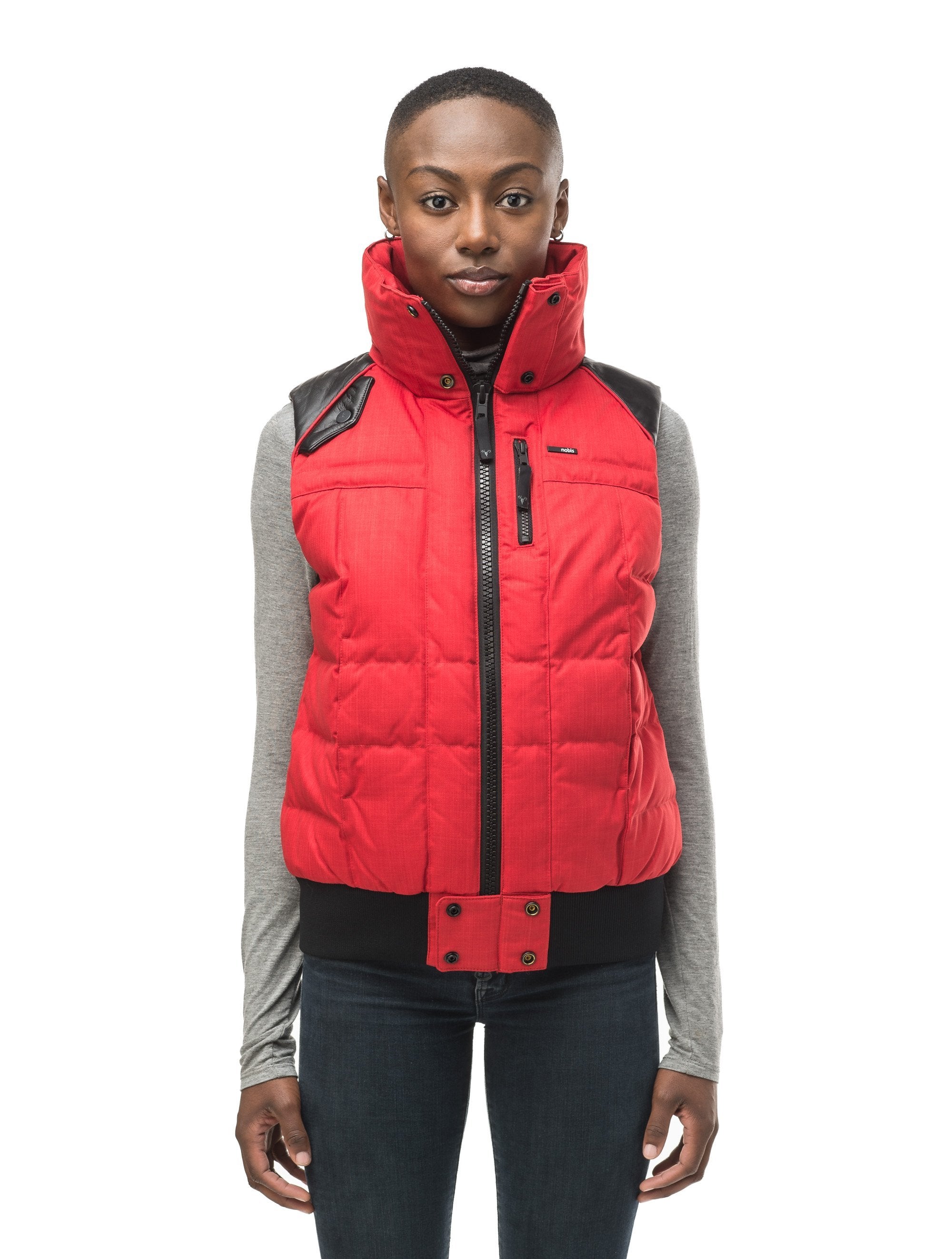 Red down discount vest women's