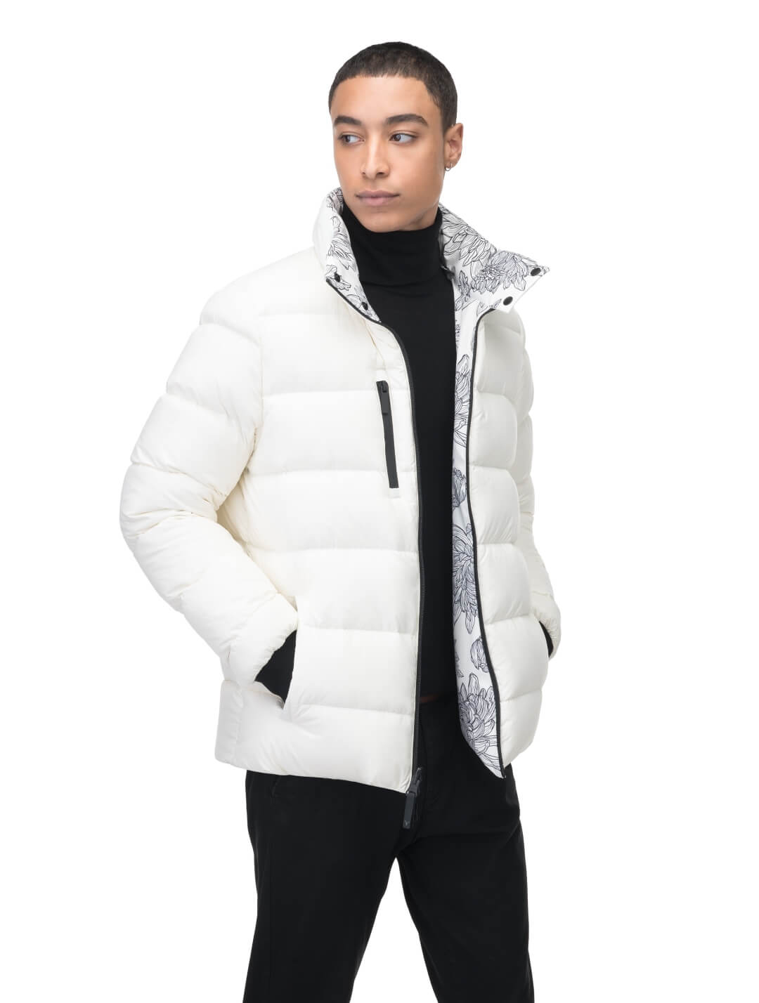 Men's Olive Puffer Jackets by Off-White