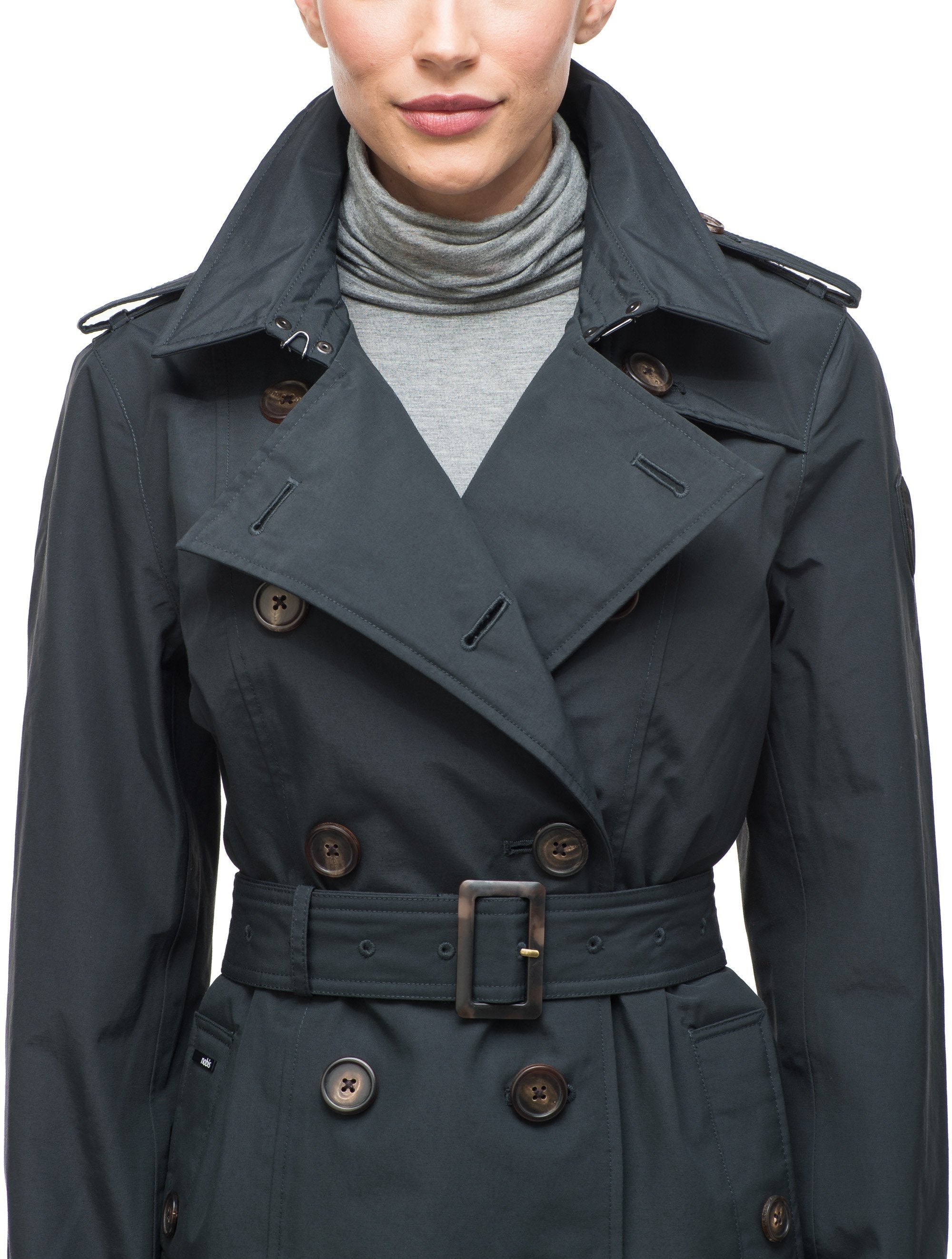 Black trench hotsell jacket women's