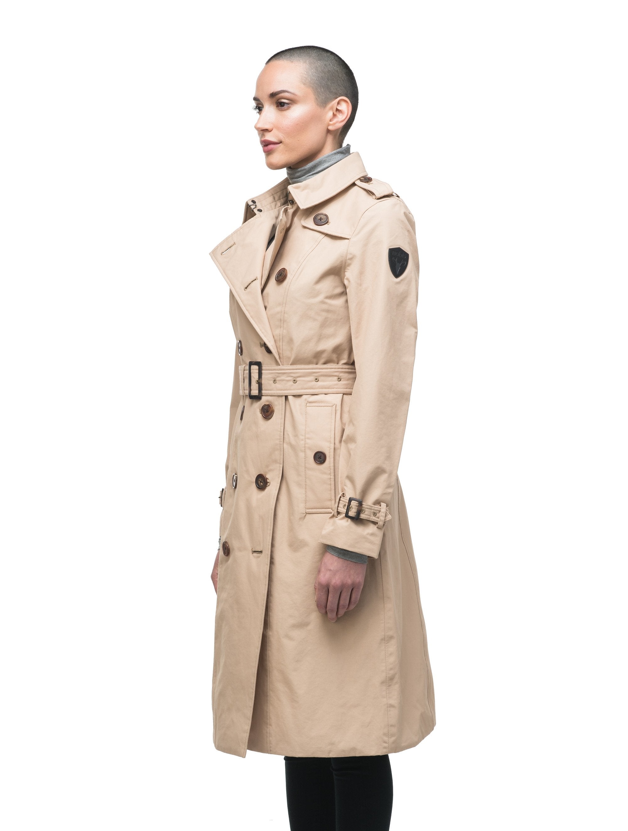 Ladies trench coat with removable cheap lining