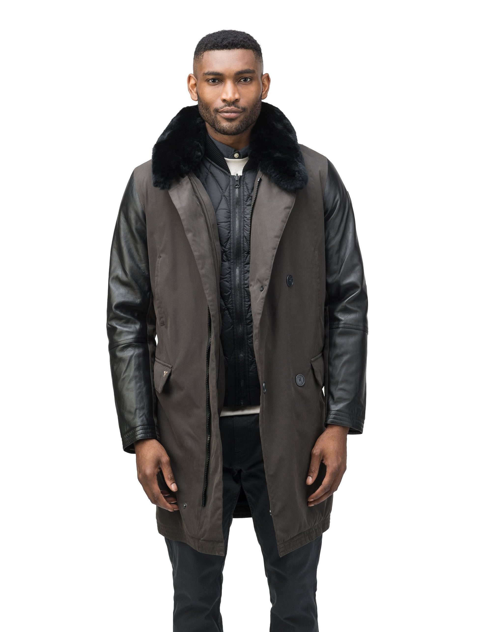 Mens' Seal Fur and Leather Coat - Canadian Seal Products Marketplace