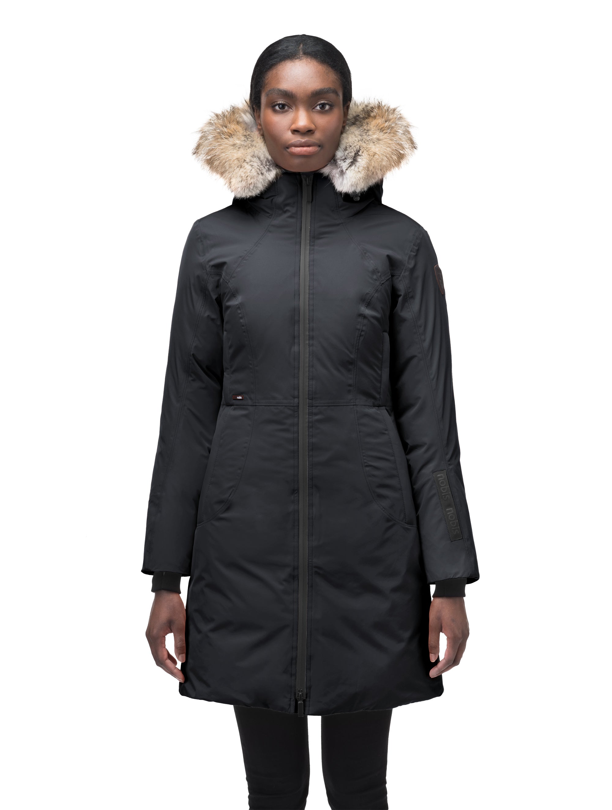 Thigh length hot sale parka