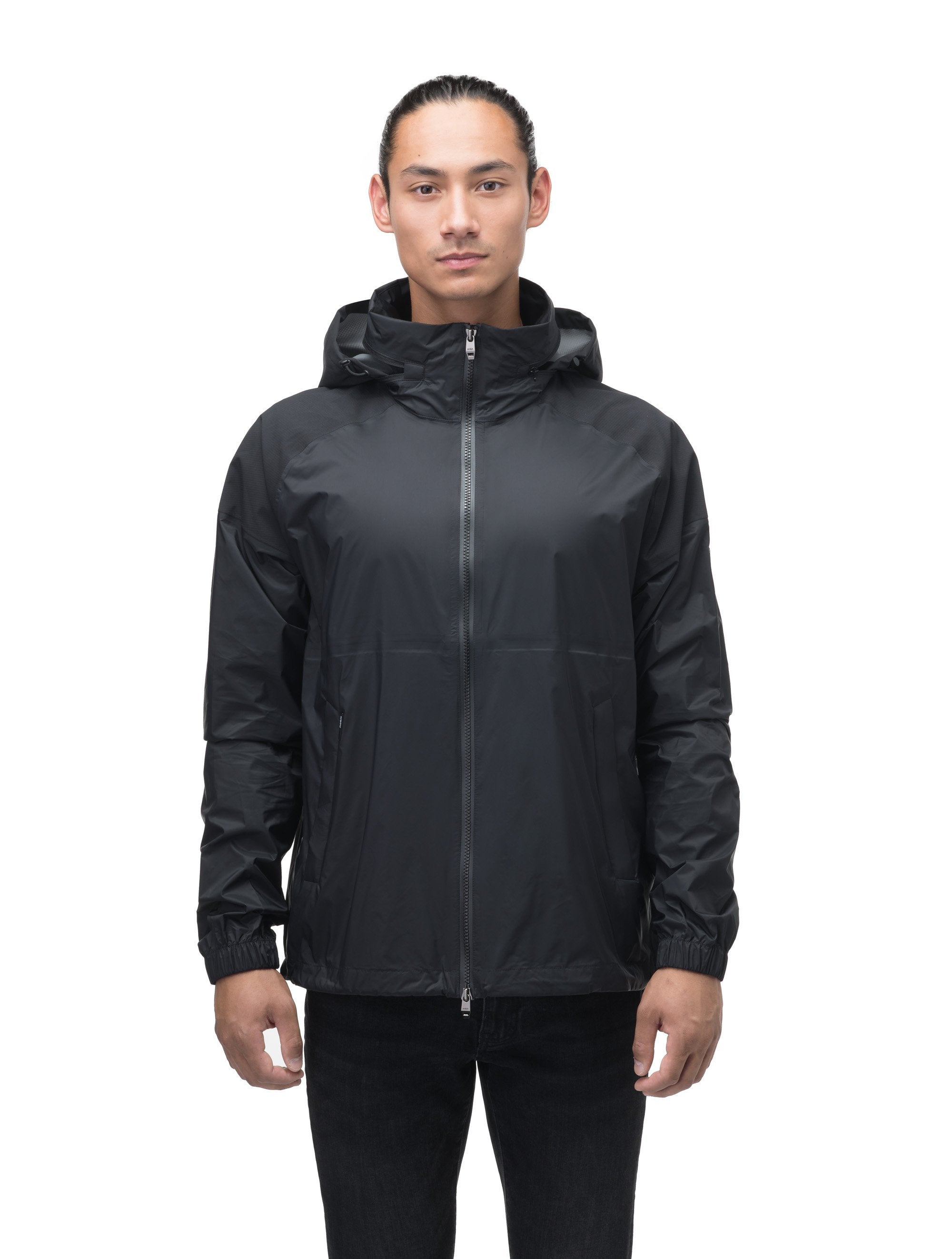 Jacket with discount hood no zipper