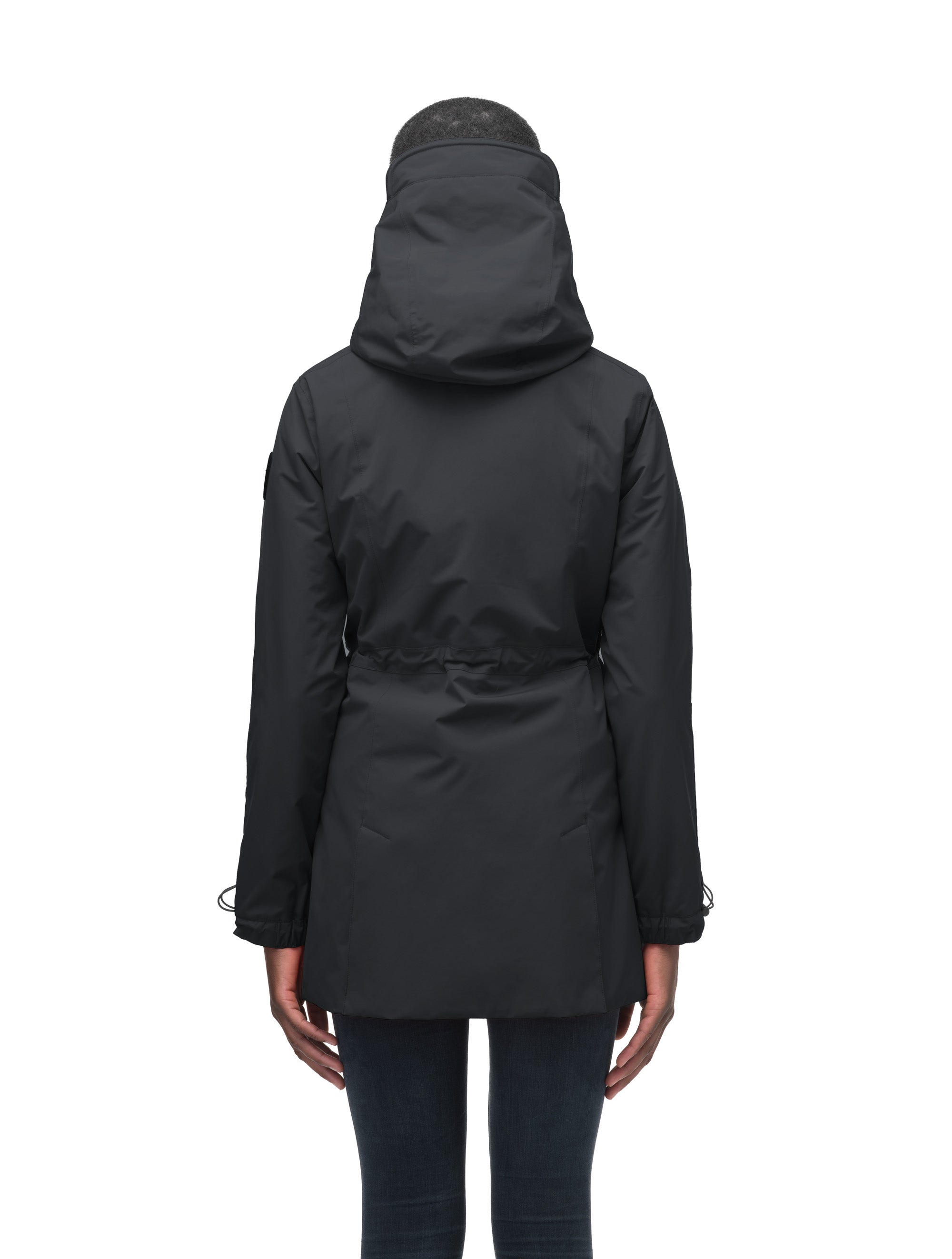 Thigh length discount waterproof jacket