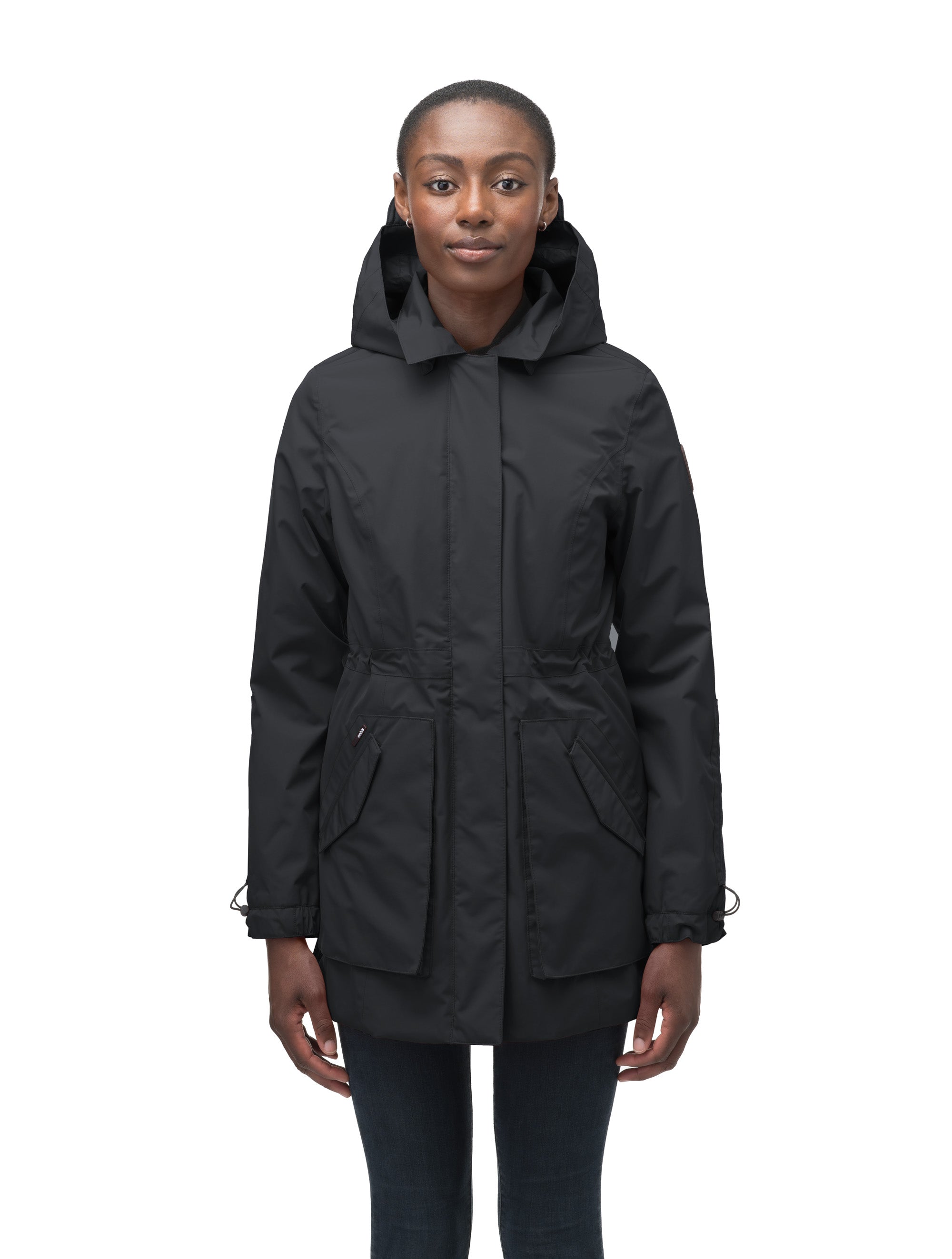 Thigh length jacket outlet women's